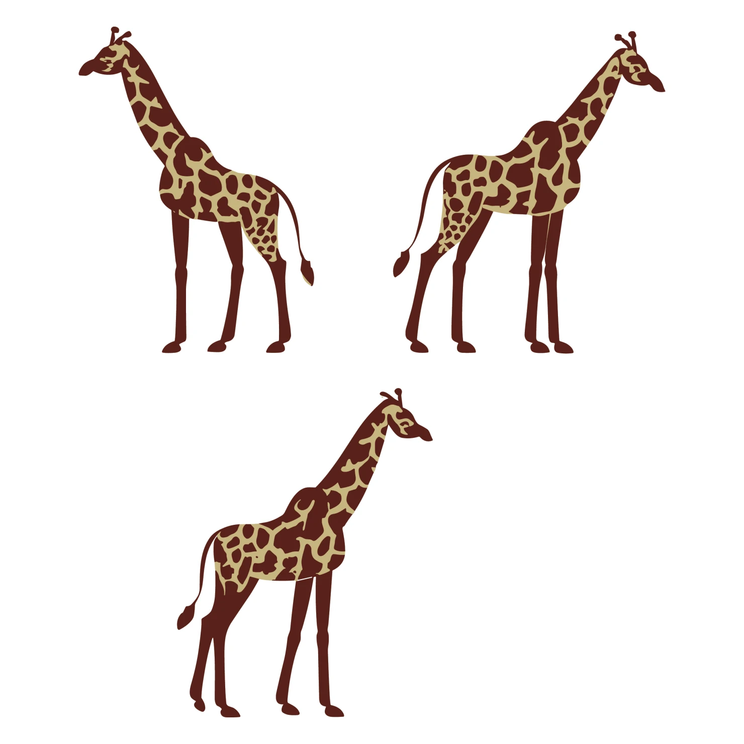 Giraffe customizable icon set design #35514