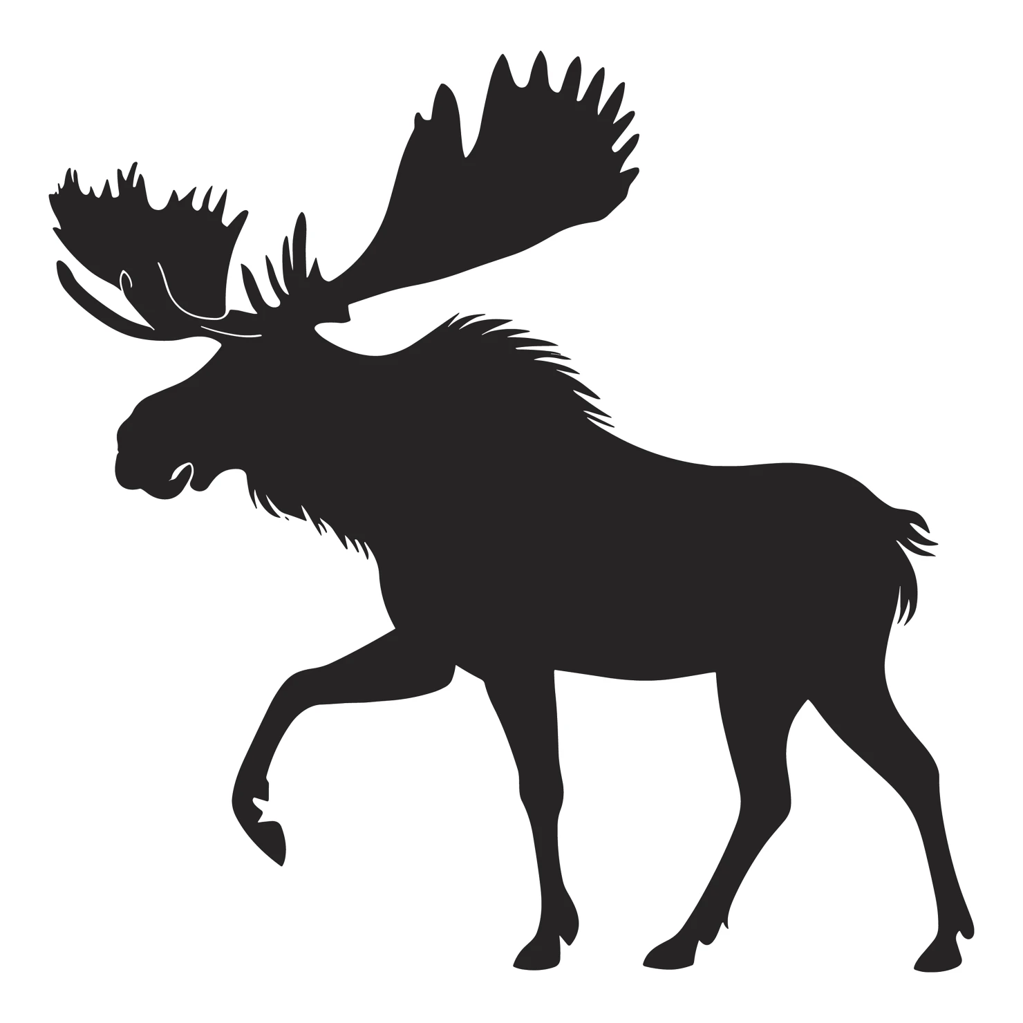 Deer customizable silhouettes set design #35546