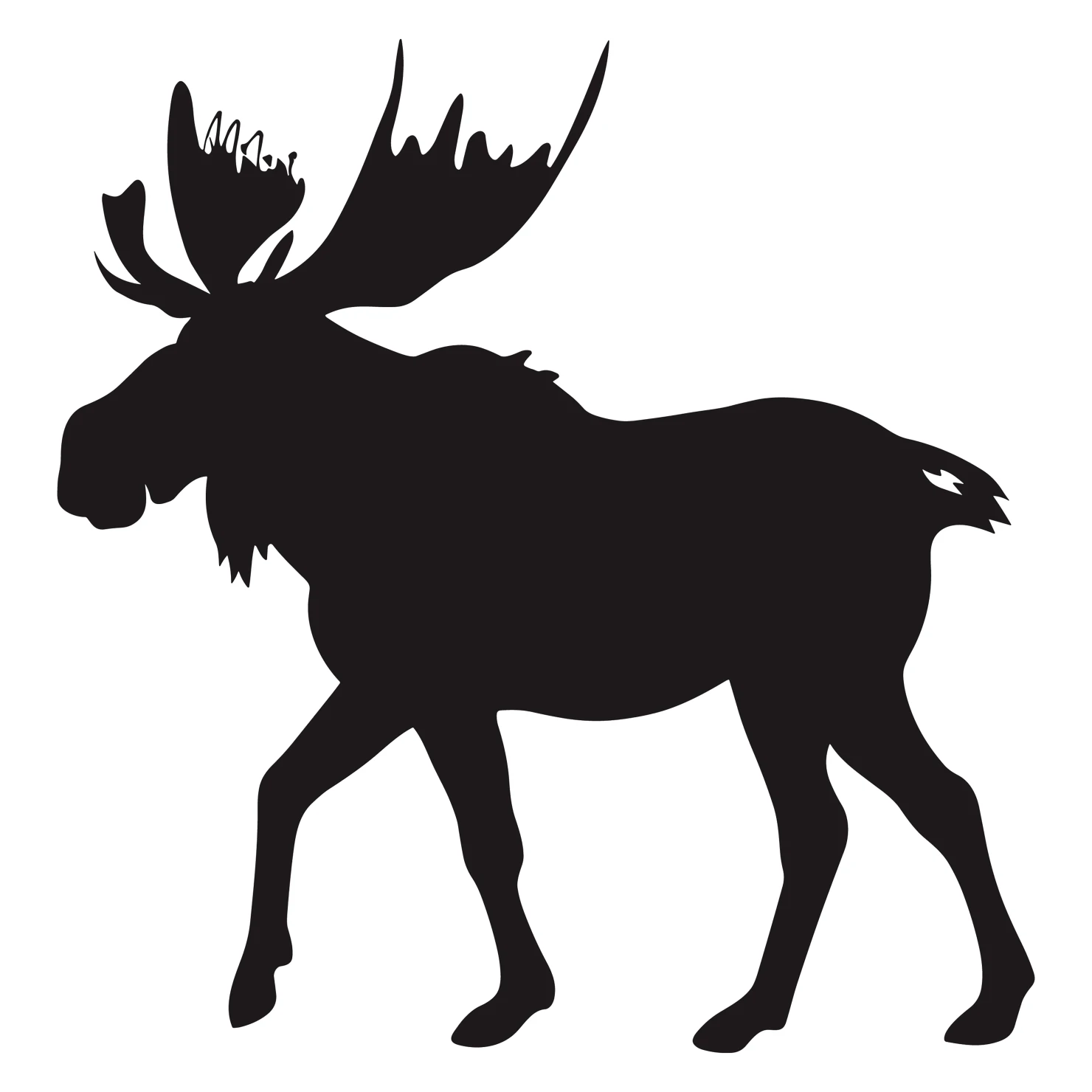Deer customizable silhouettes set design #35547