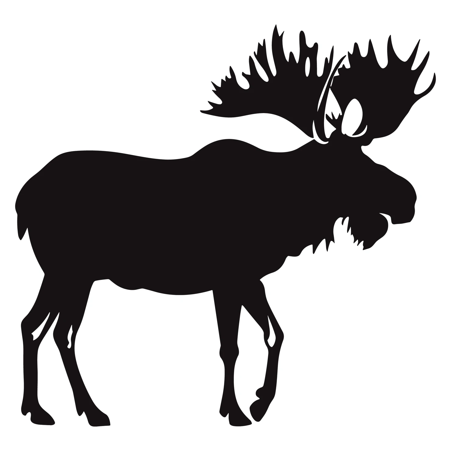 Deer customizable silhouettes set design #35548