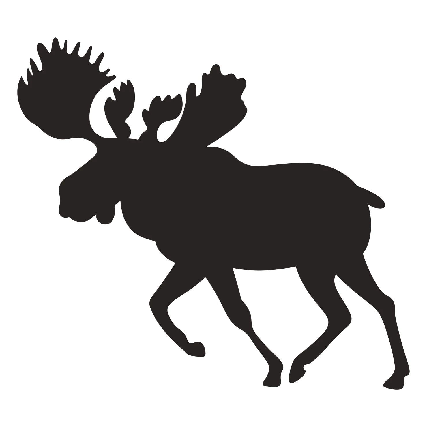 Deer customizable silhouettes set design #35558