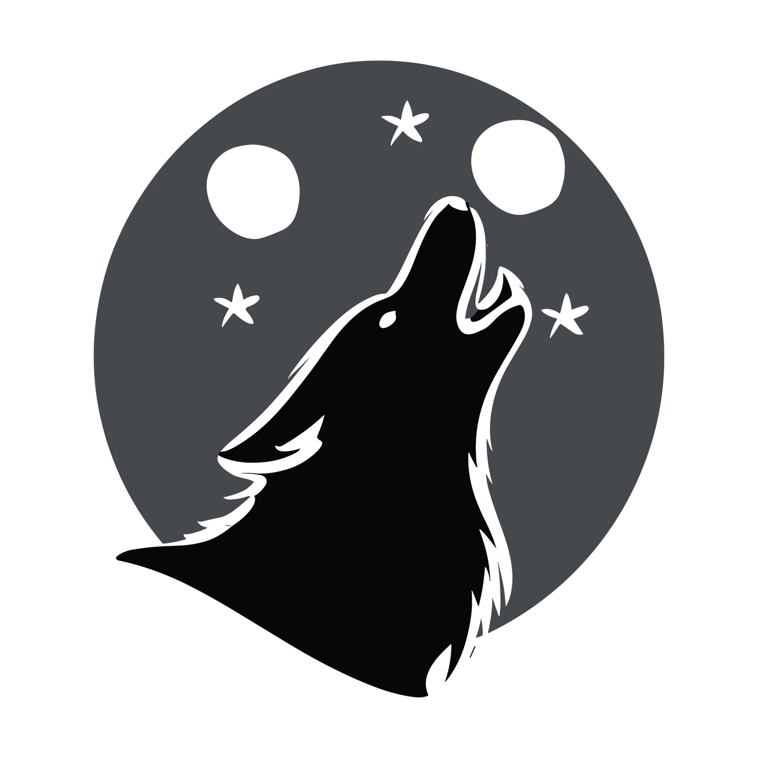 Wolf customizable silhouettes set design #35564