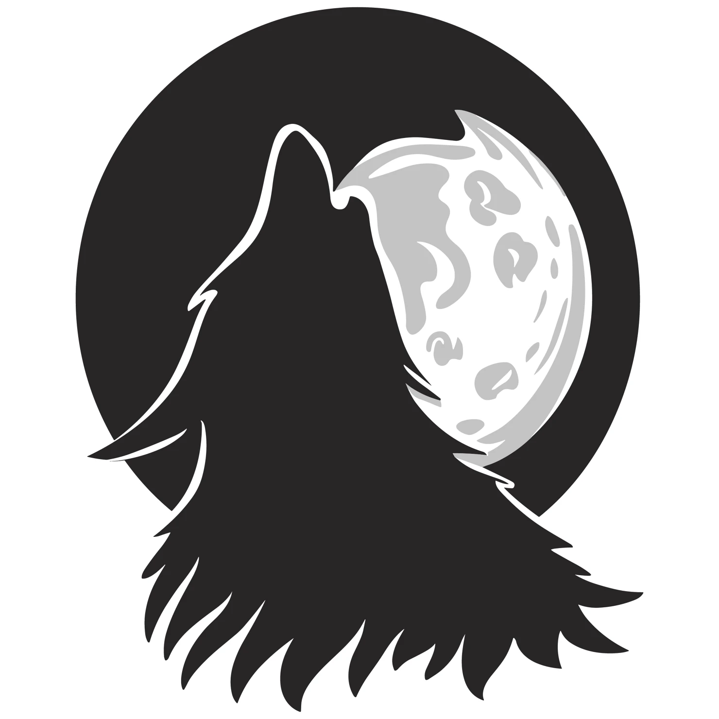 Wolf customizable silhouettes set design #35569