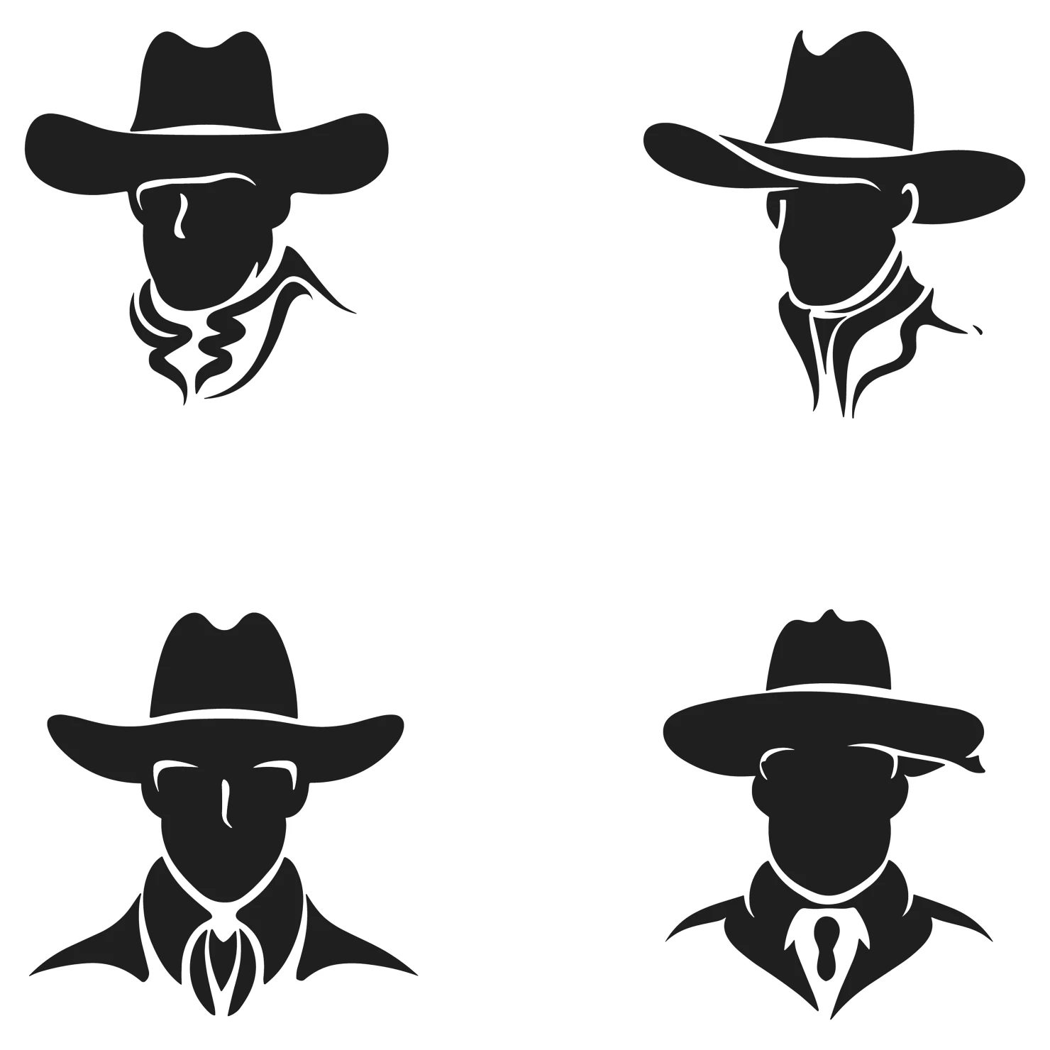 Men customizable silhouettes set design #35595