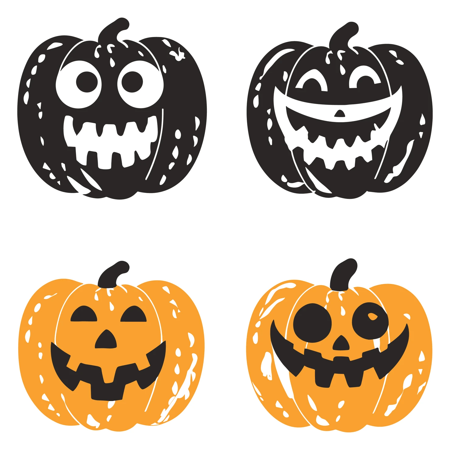 Halloween customizable icon set design #35613