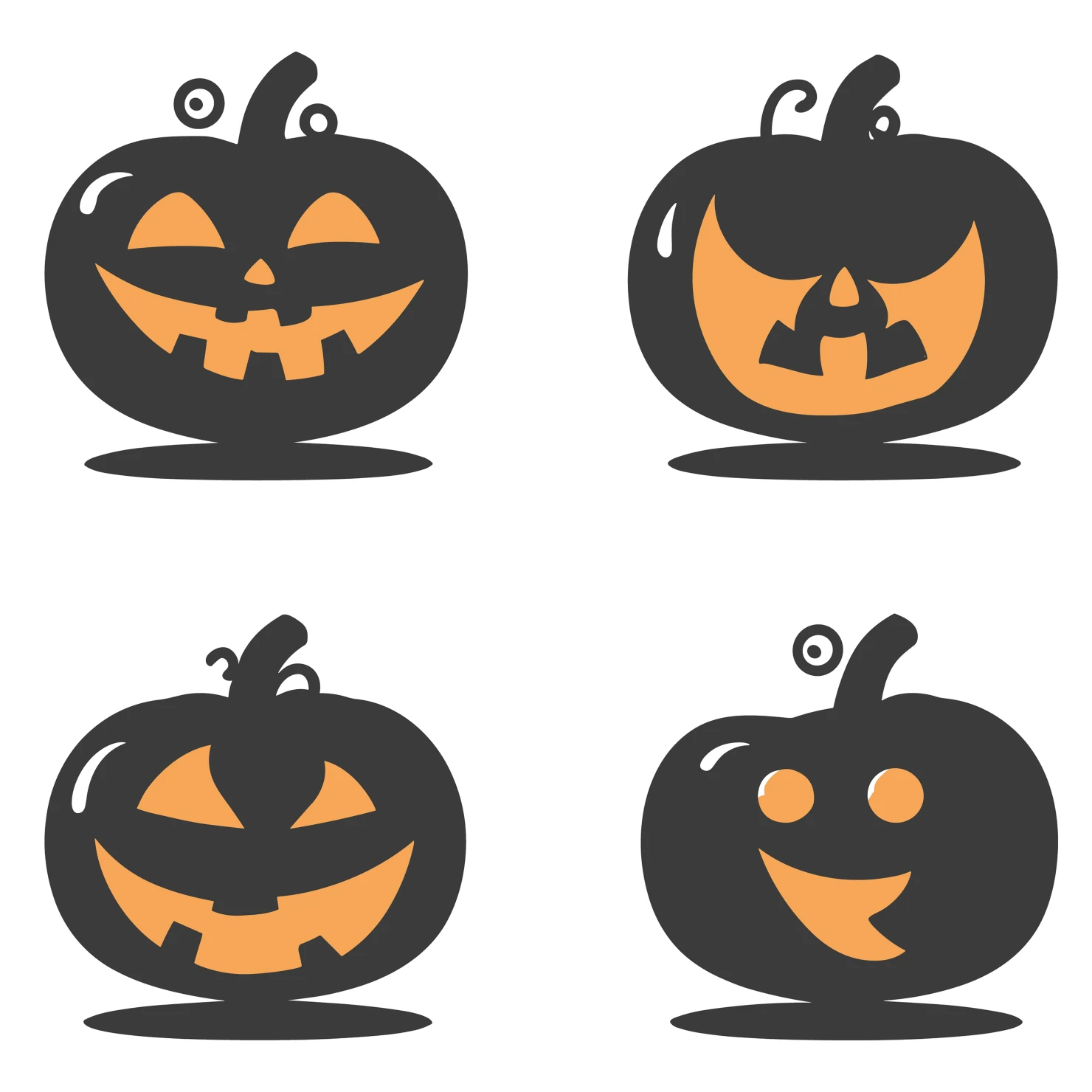 Halloween customizable icon set design #35618