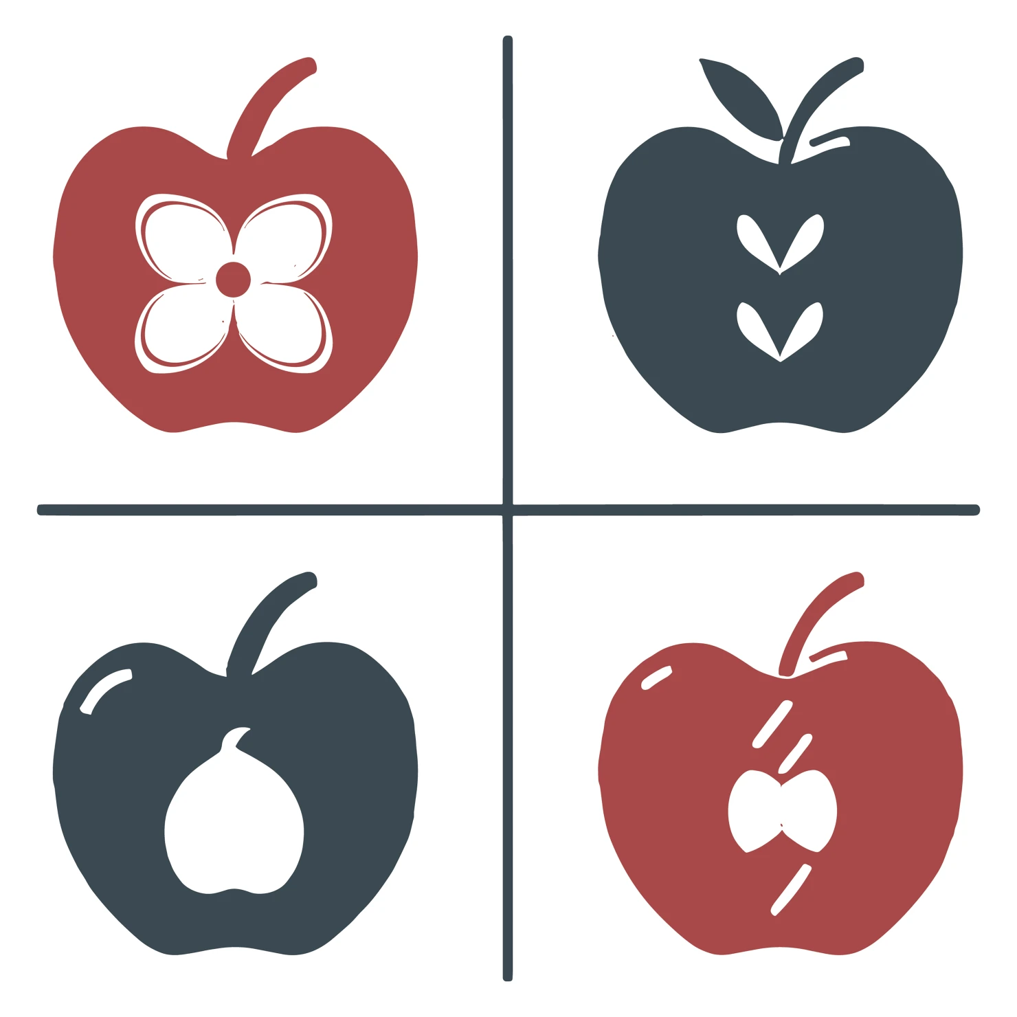 Apple customizable clip art set design #35645