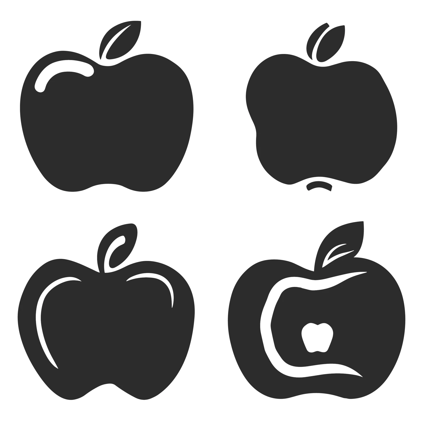 Apple customizable clip art set design #35648