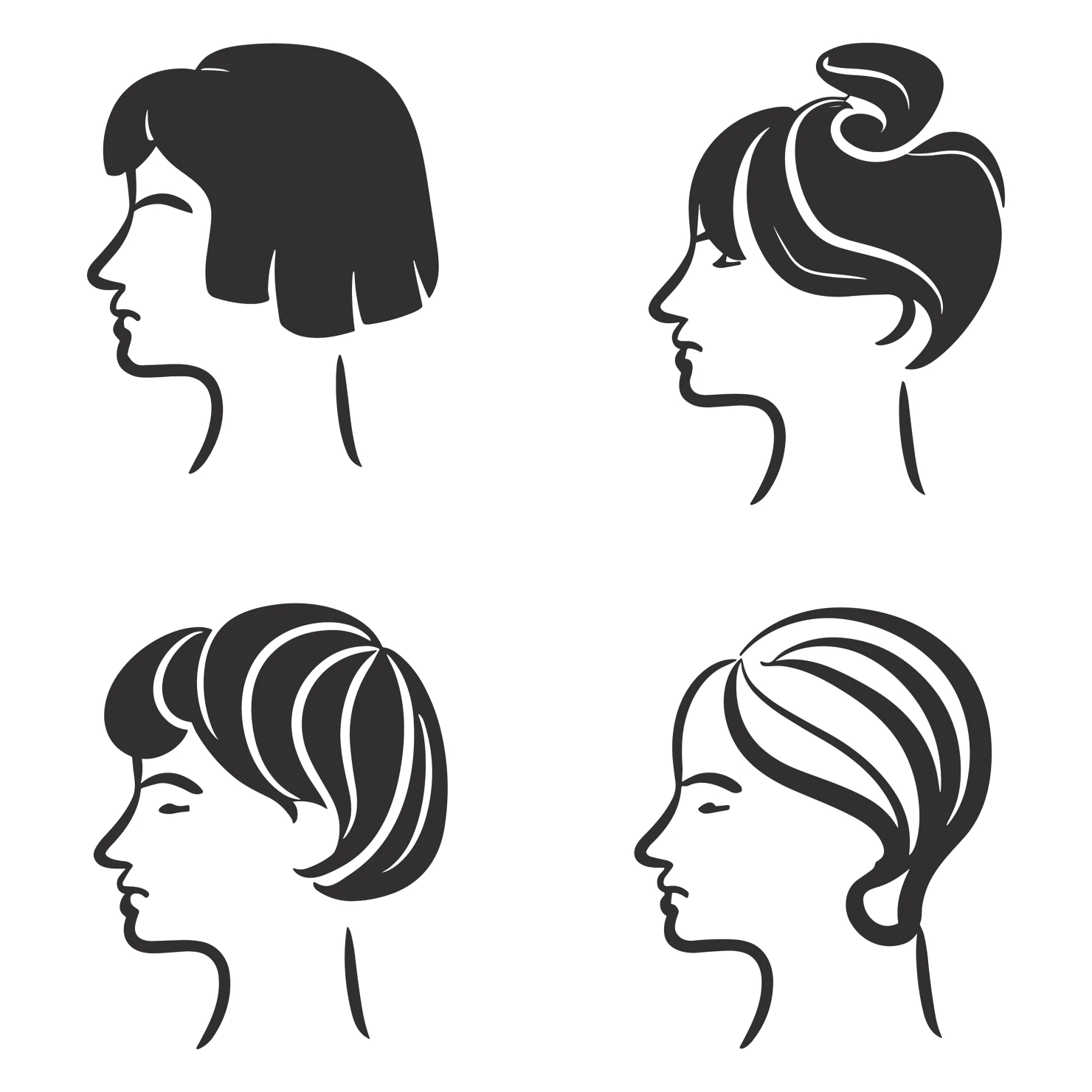 Women customizable icon set design #35787