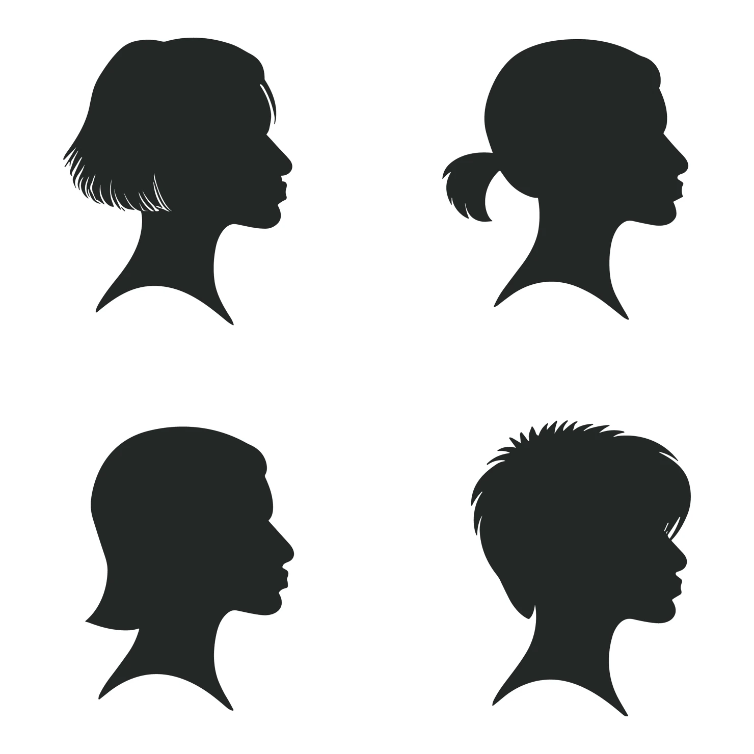 Women customizable silhouettes set design #35790