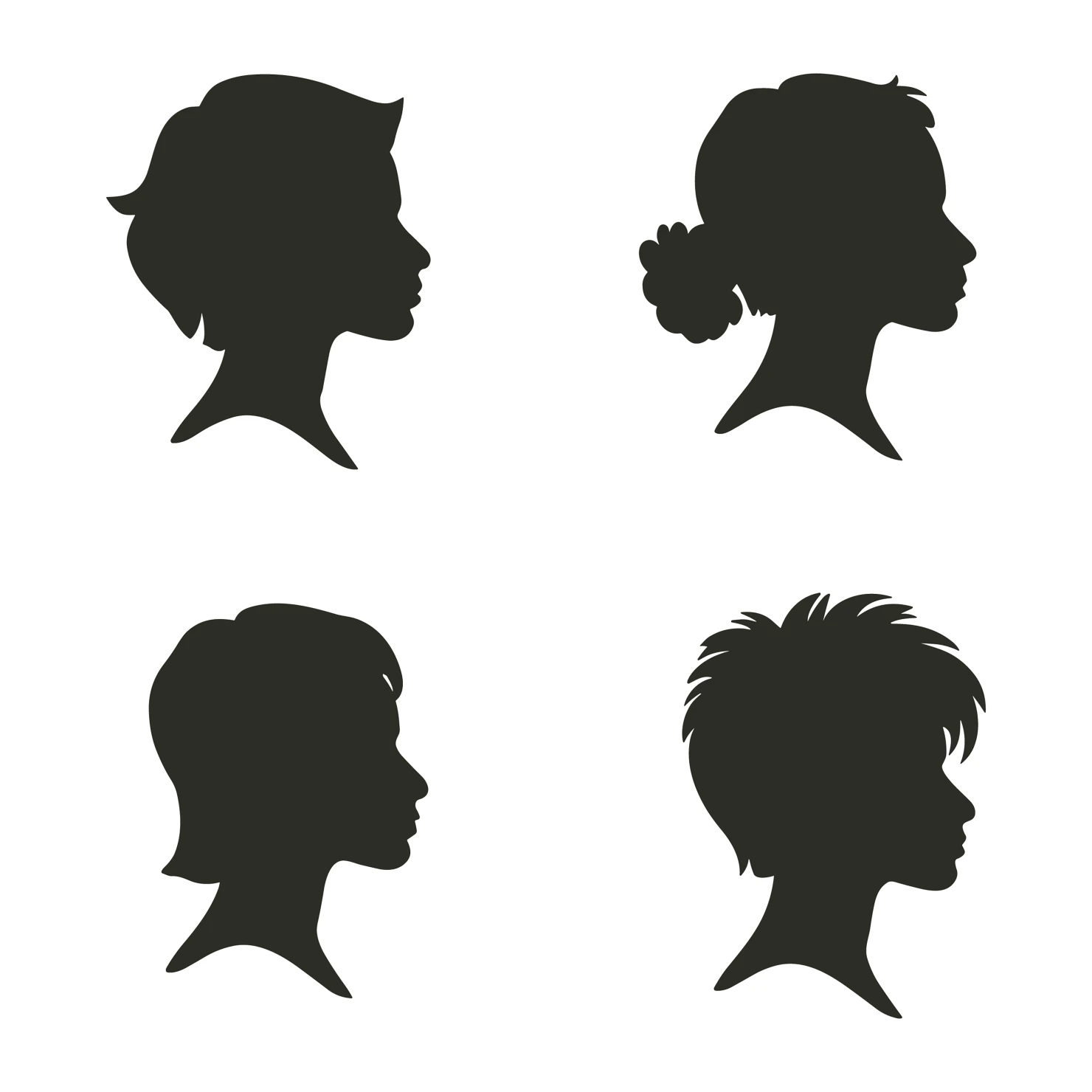 Women customizable silhouettes set design #35797