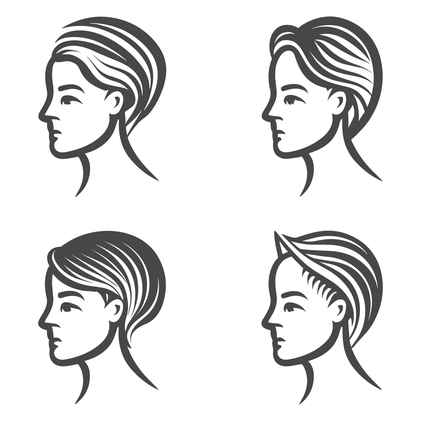 Women customizable icon set design #35798