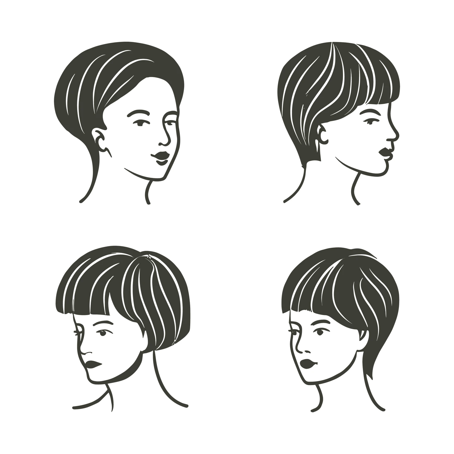 Women customizable icon set design #35799