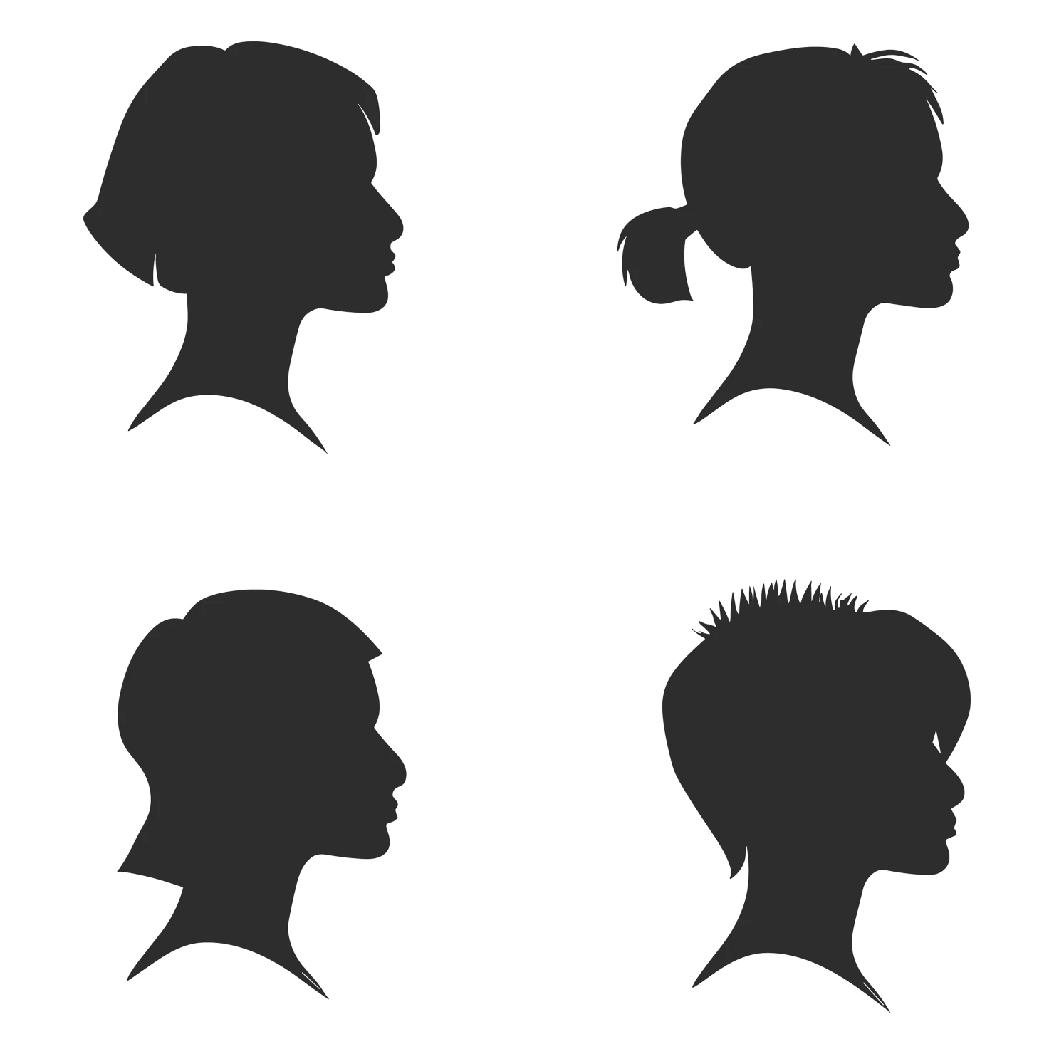Women customizable silhouettes set design #35801