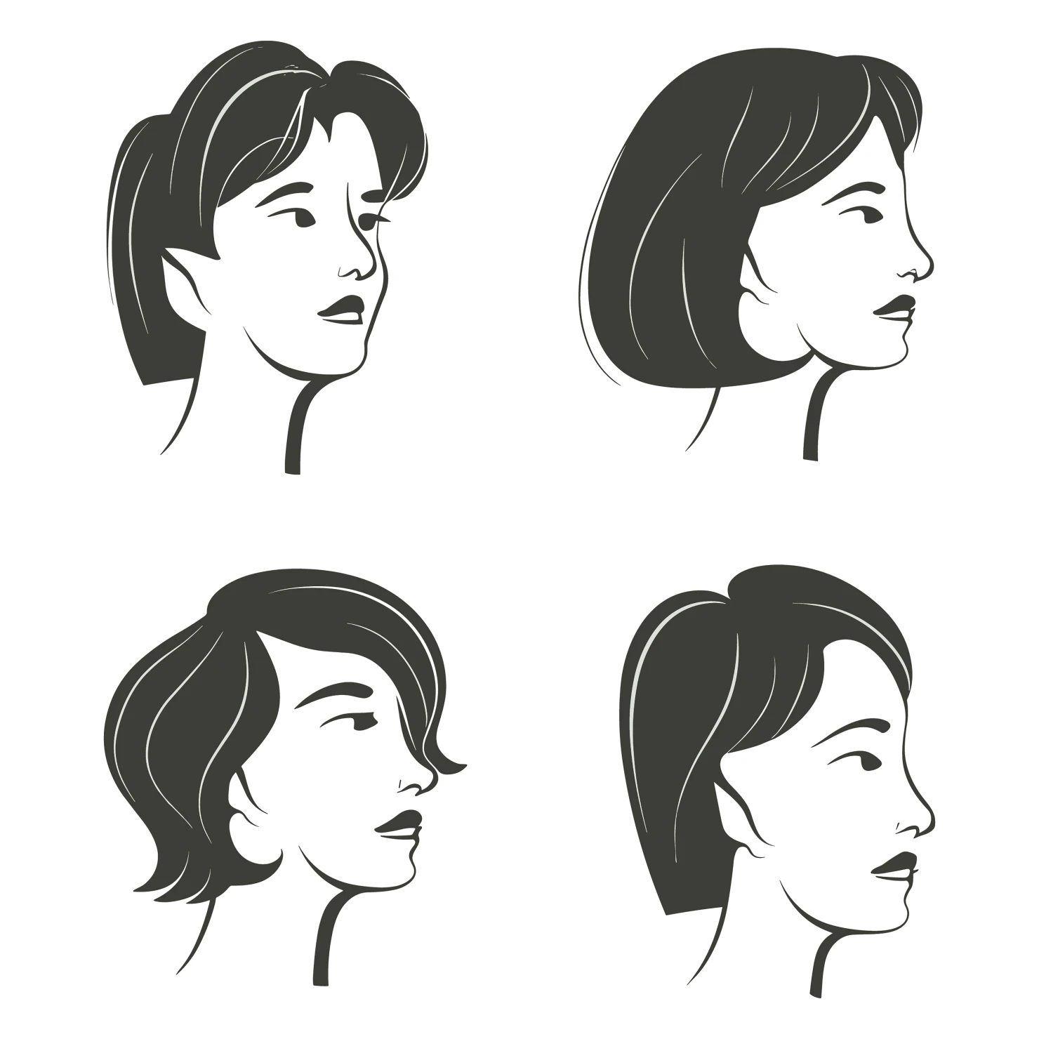 Women customizable icon set design #35802