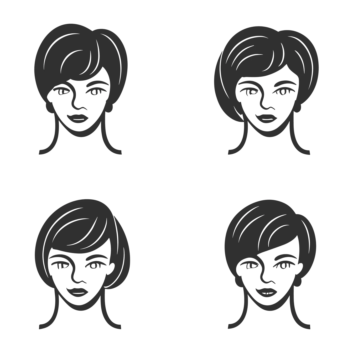 Women customizable icon set design #35803