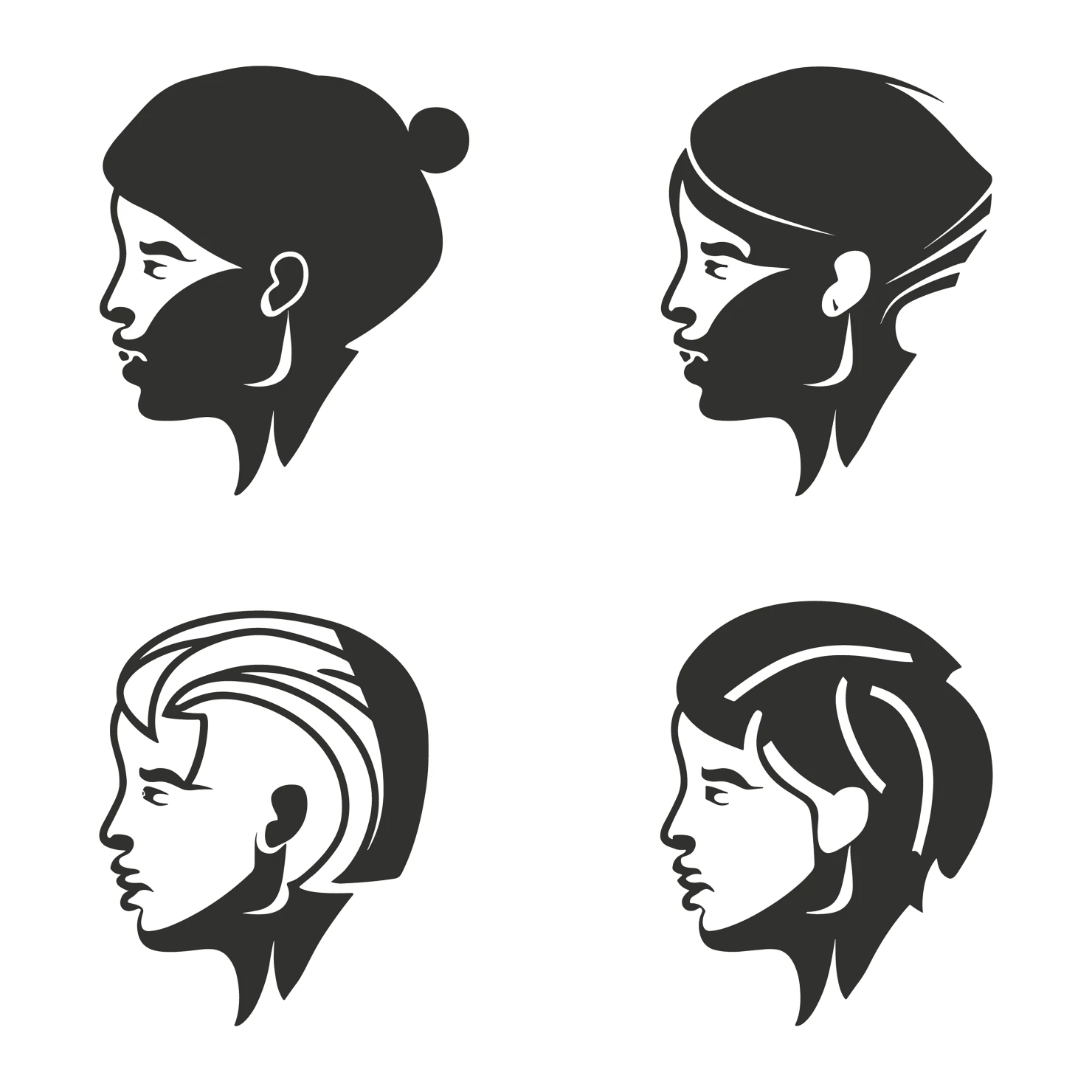 Women customizable icon set design #35804