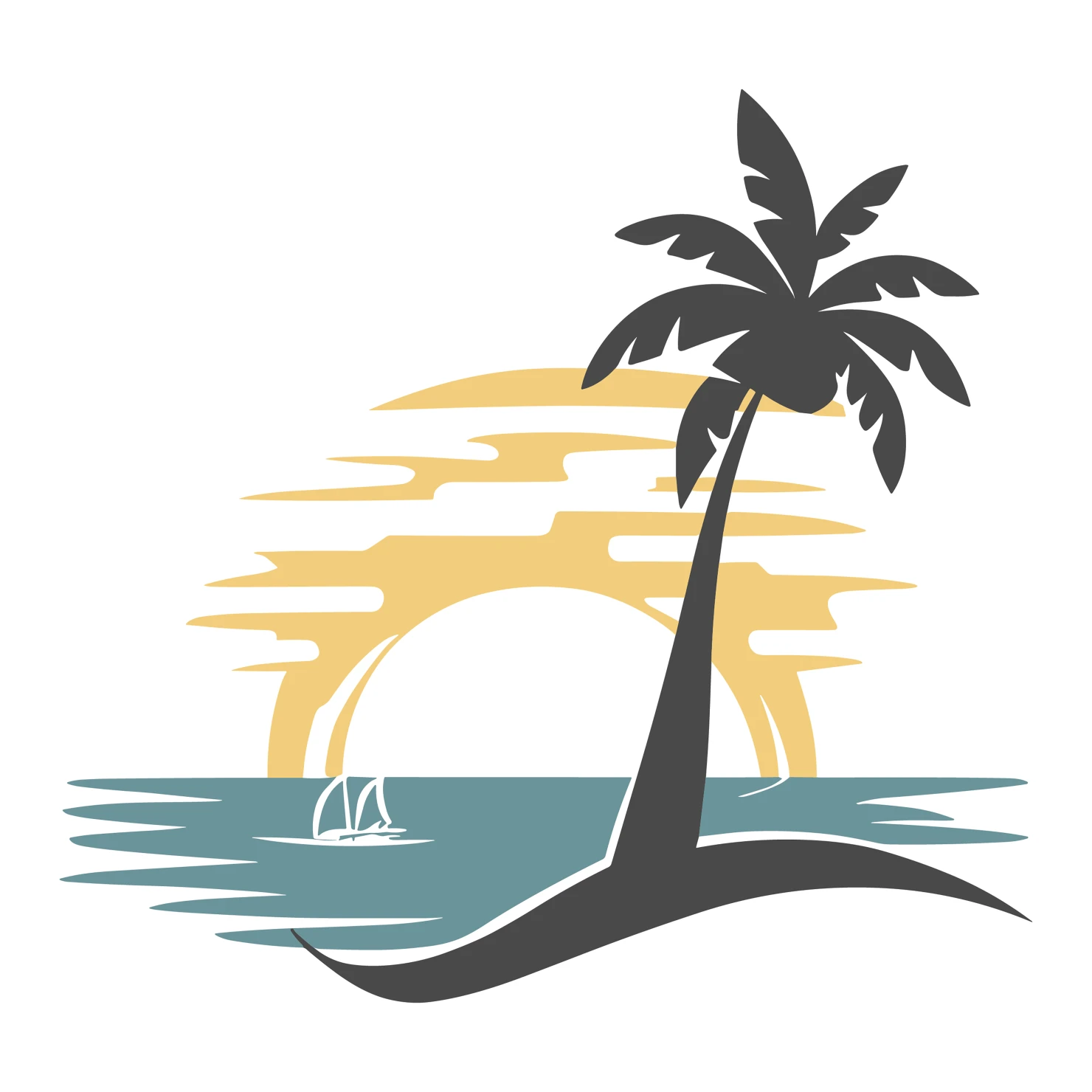 Sunset customizable clip art set design #35931