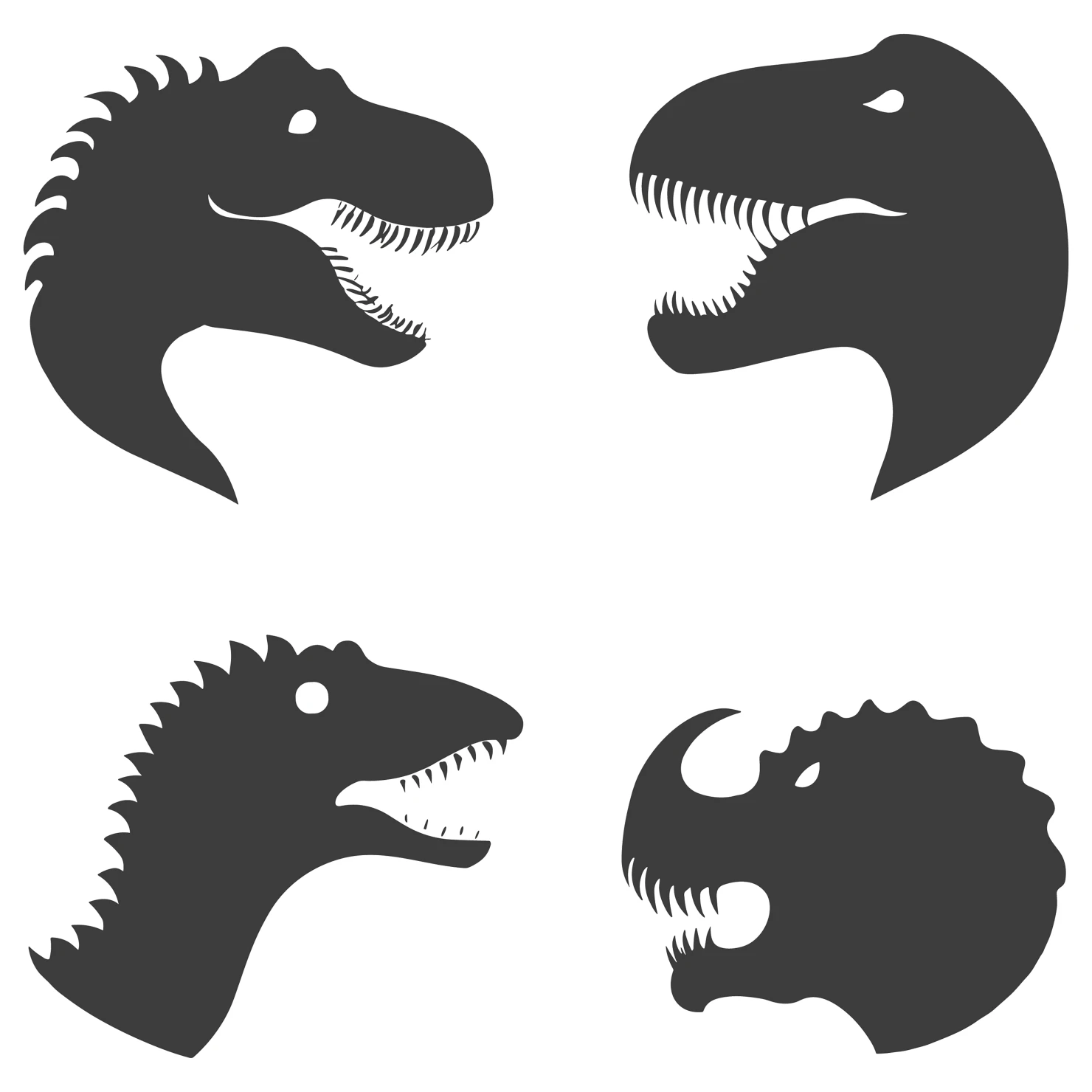 Dragon customizable silhouettes set design #35941
