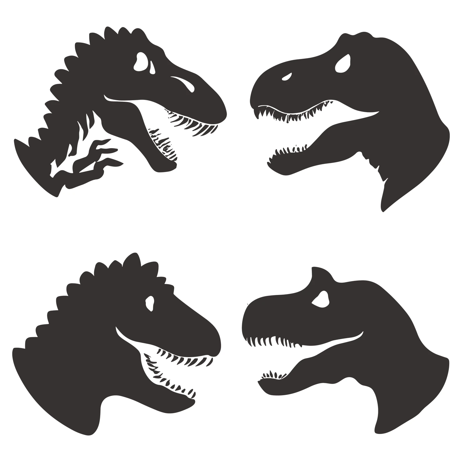 Dragon customizable silhouettes set design #35942
