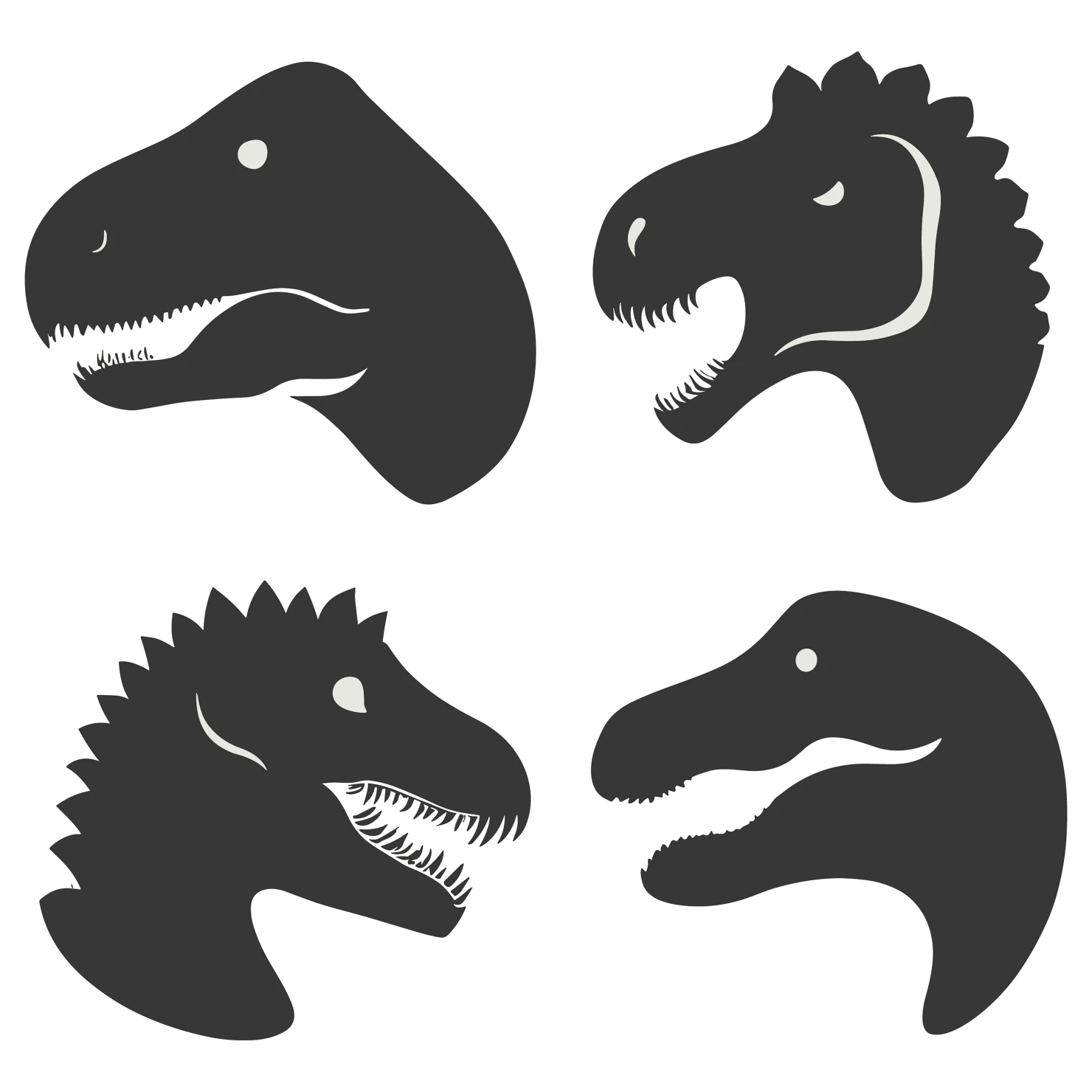 Dragon customizable silhouettes set design #35943