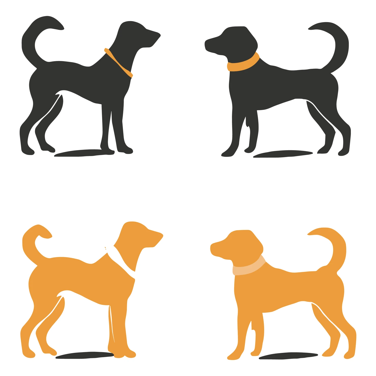 Dog customizable icon set design #35980
