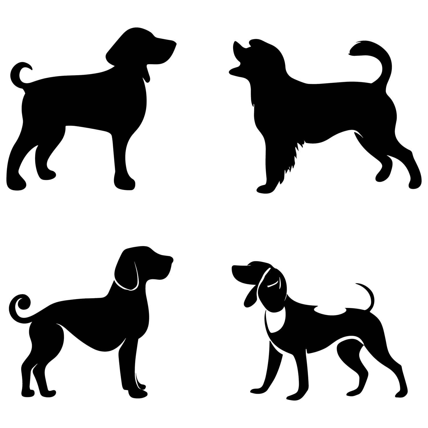Dog customizable icon set design #35981