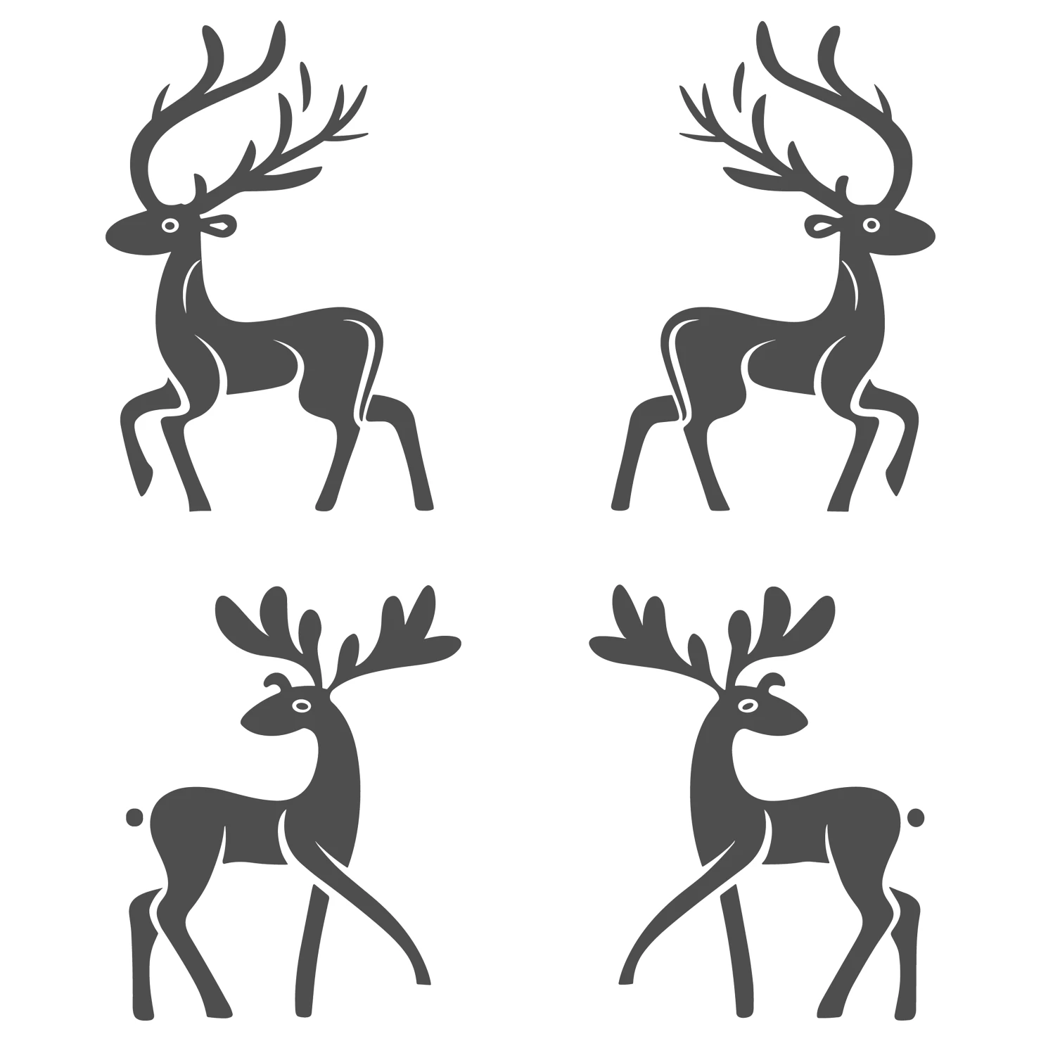 Deer customizable icon set design #35997