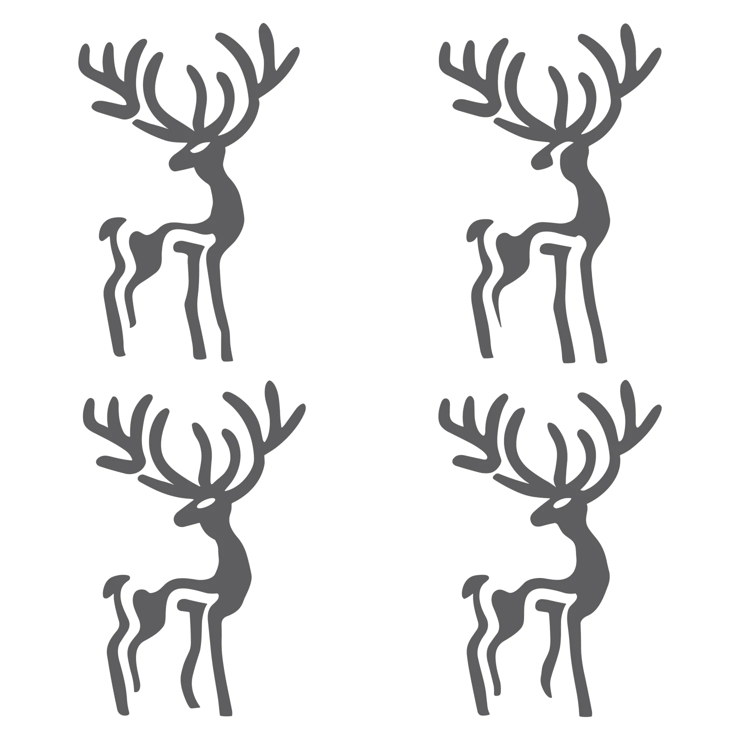 Deer customizable icon set design #35999
