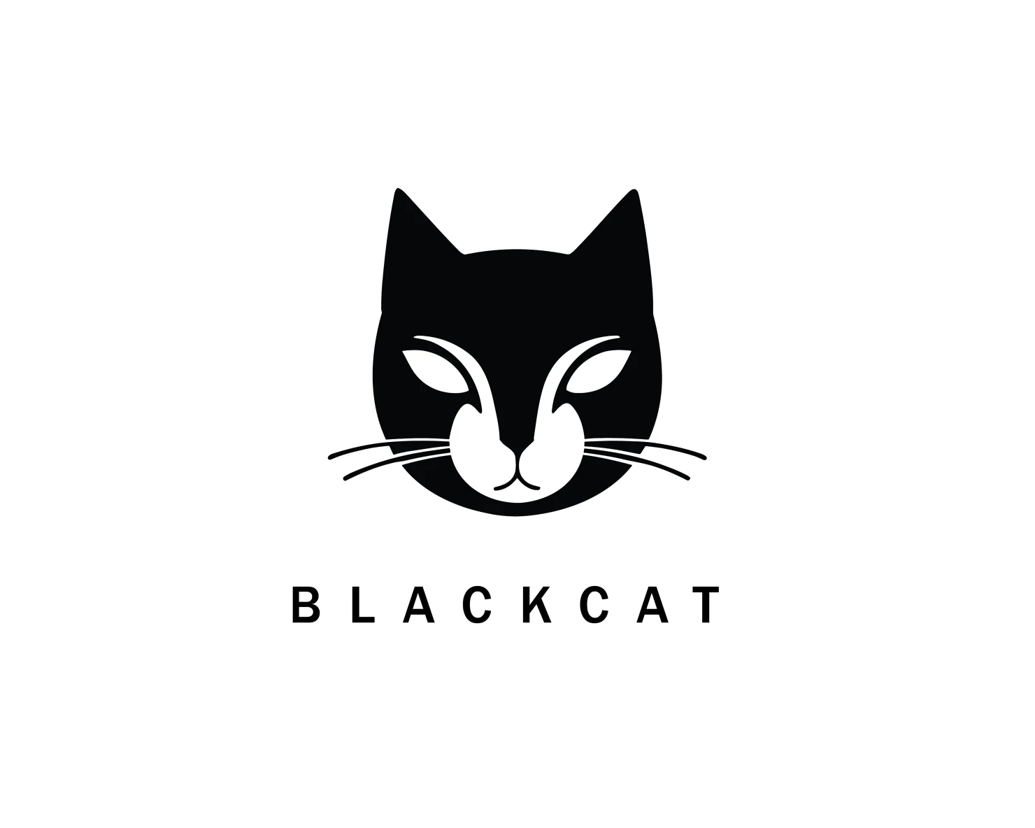 Black cat customizable logo design #36011