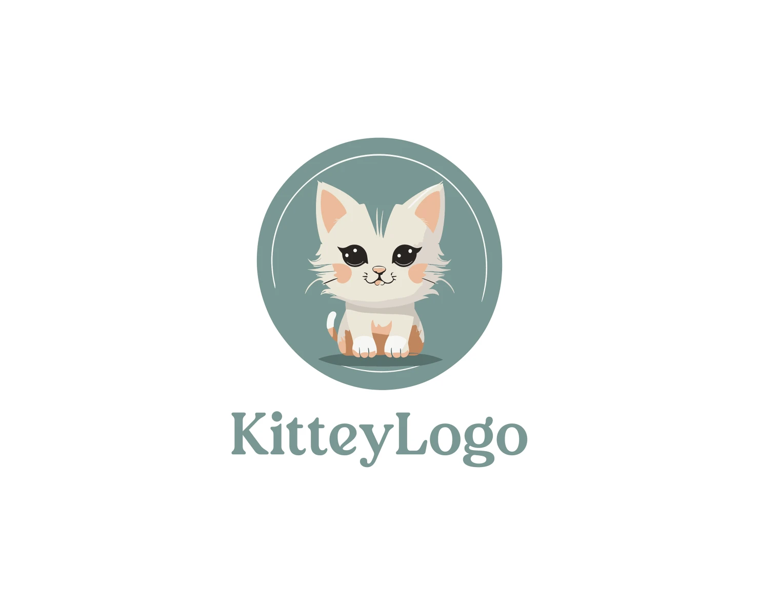 Kitty customizable logo design #36016