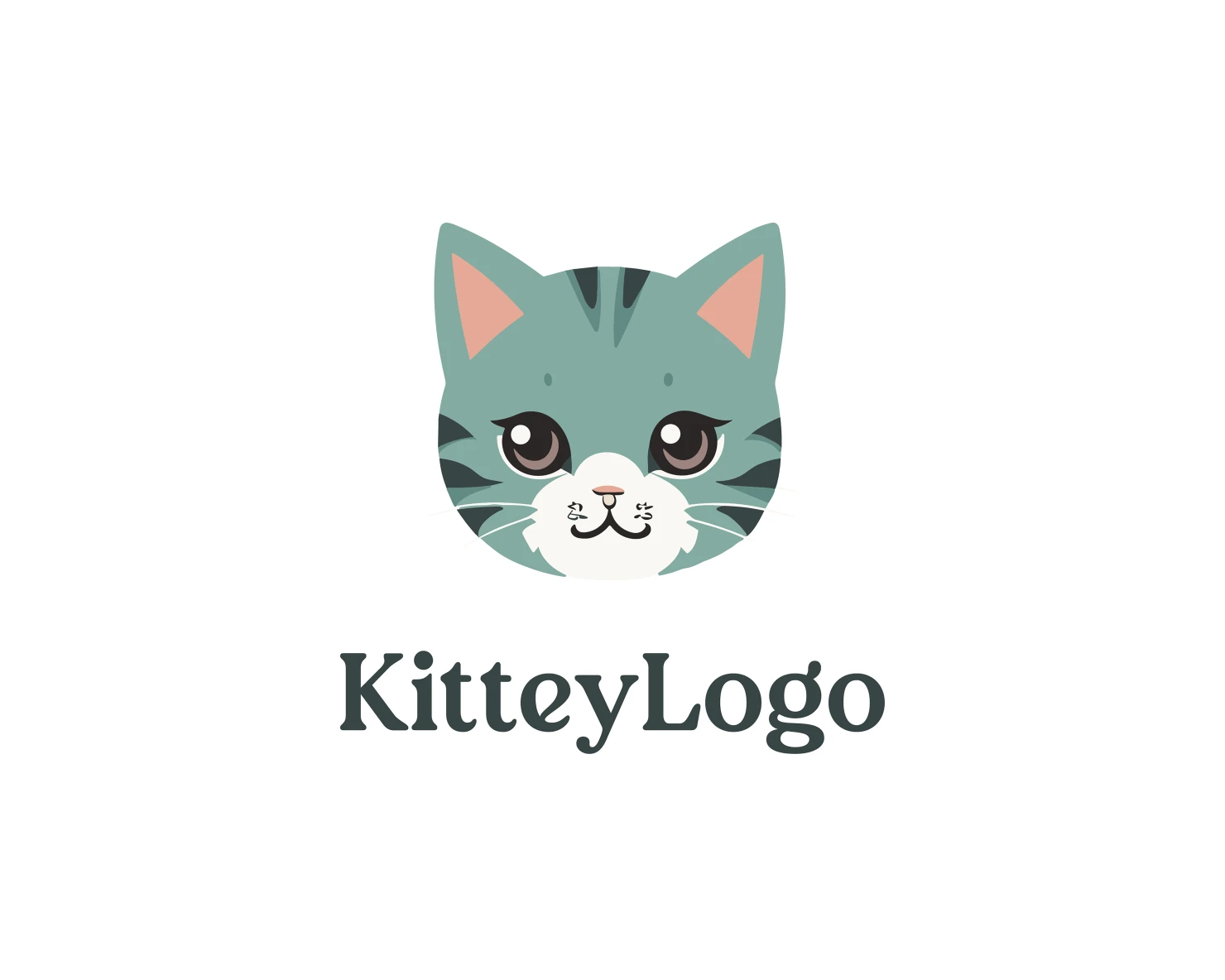 Kitty customizable logo design #36017