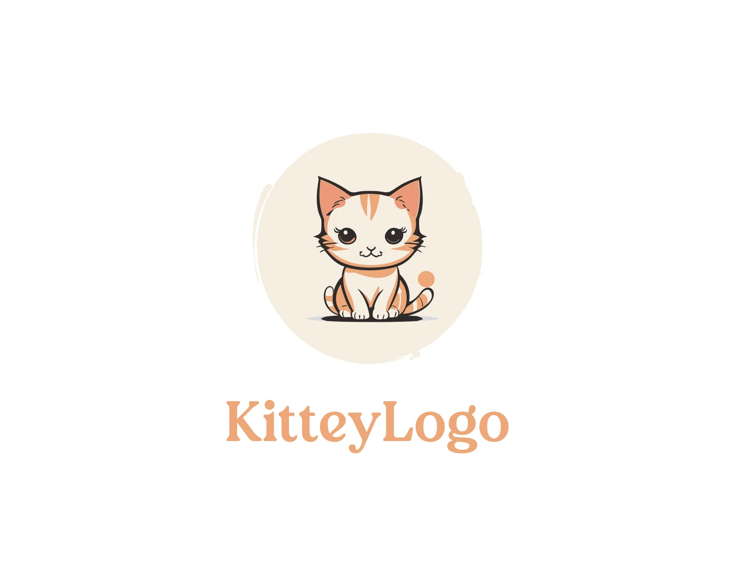 Kitty customizable logo design #36018