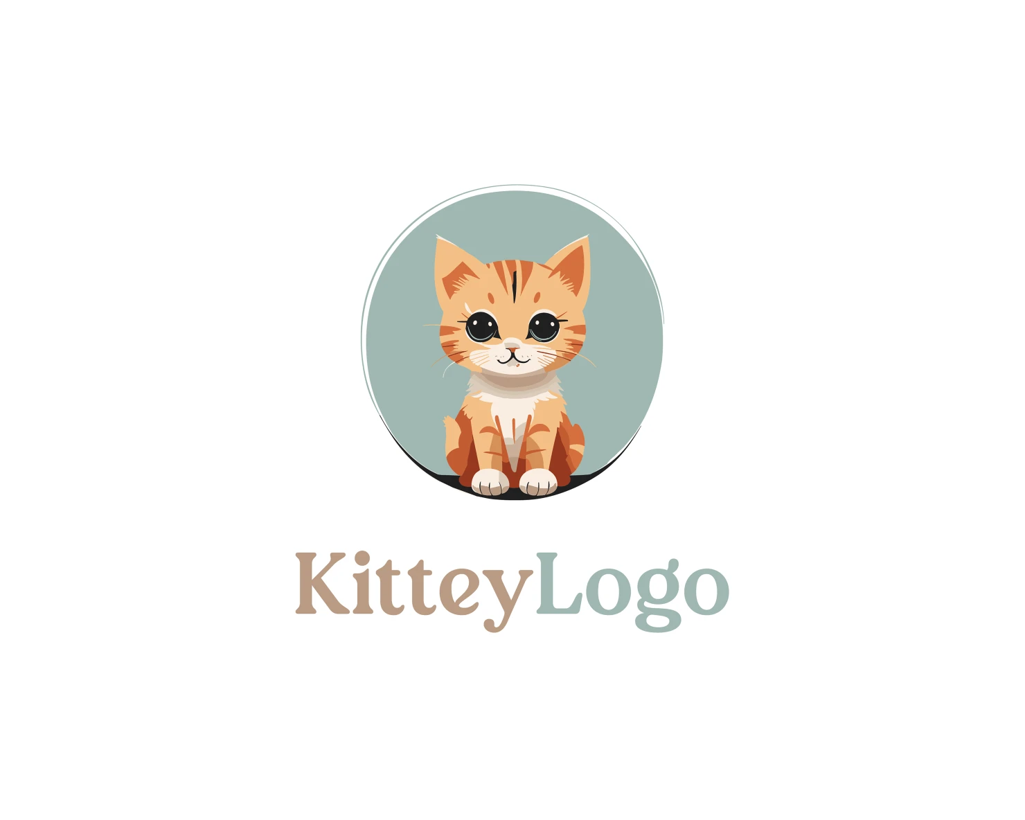 Kitty customizable logo design #36020