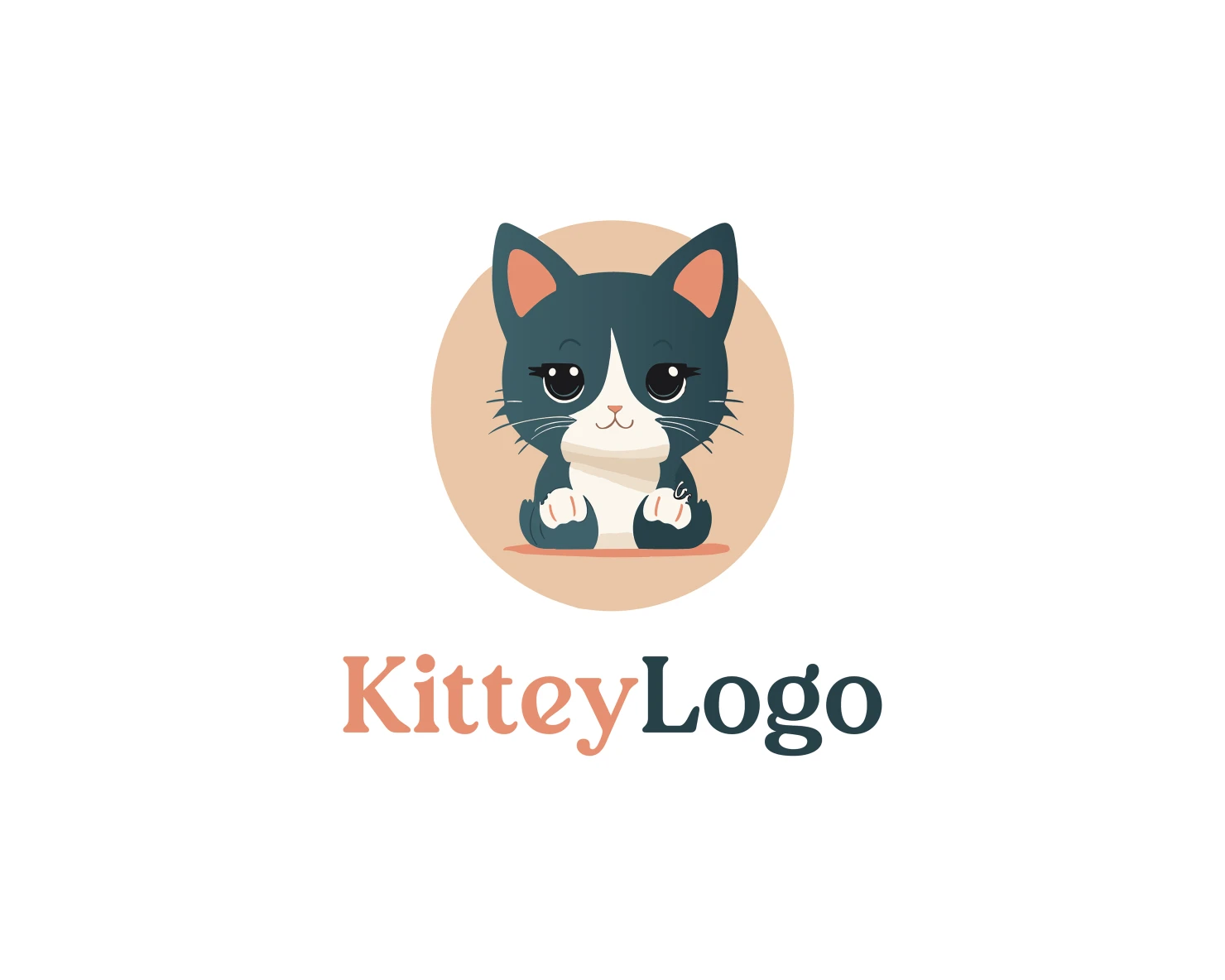 Kitty customizable logo design #36021