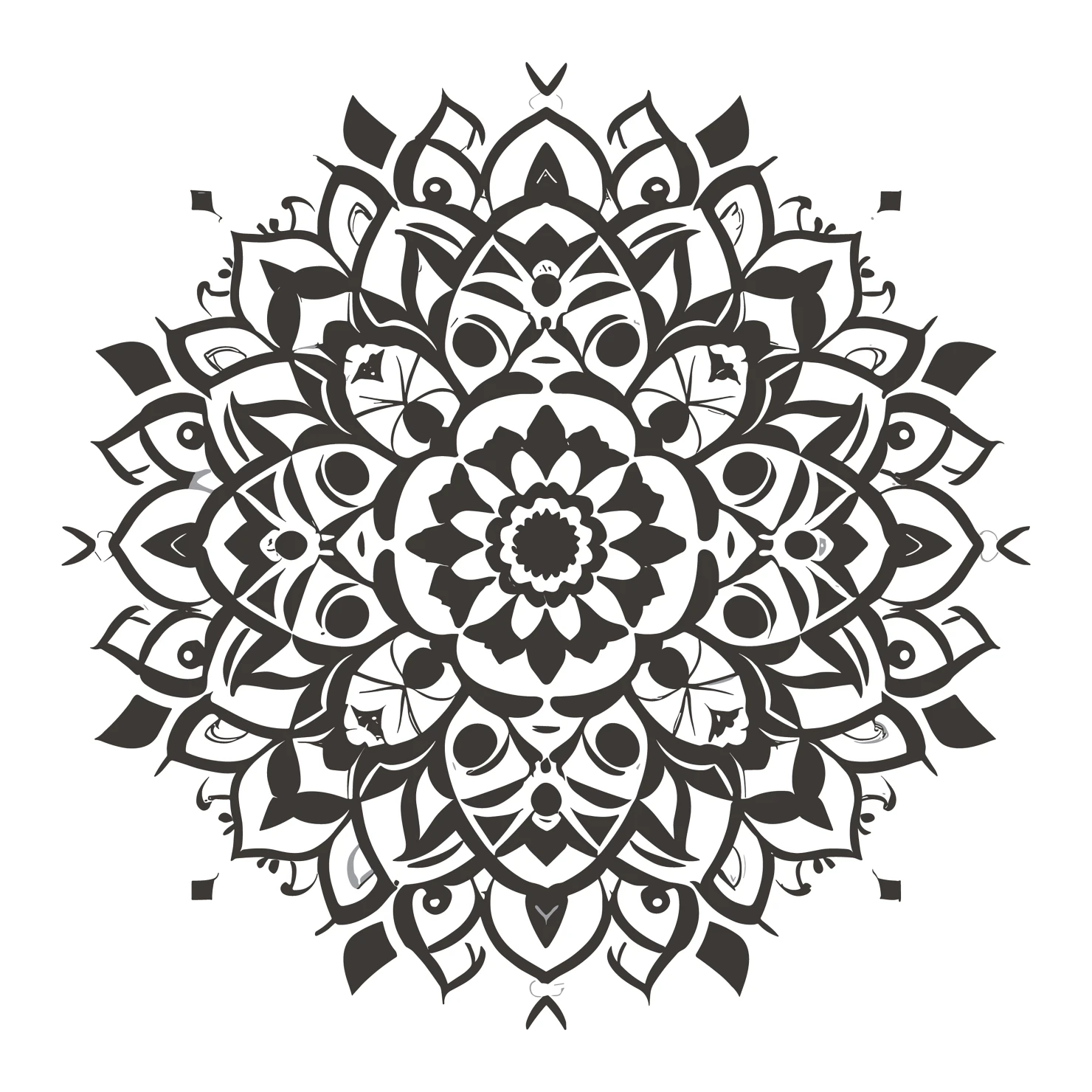 Mandala customizable icon set design #36025
