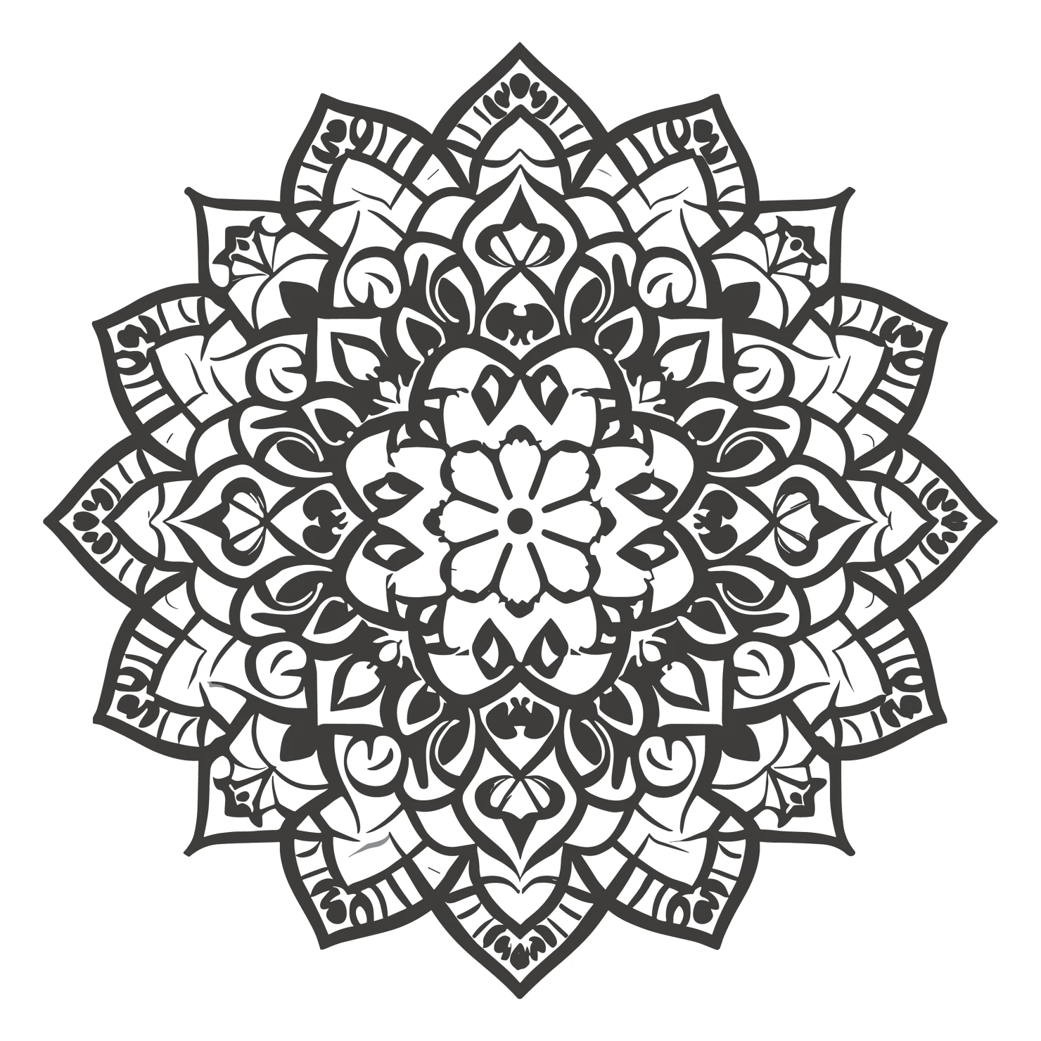 Mandala customizable icon set design #36026