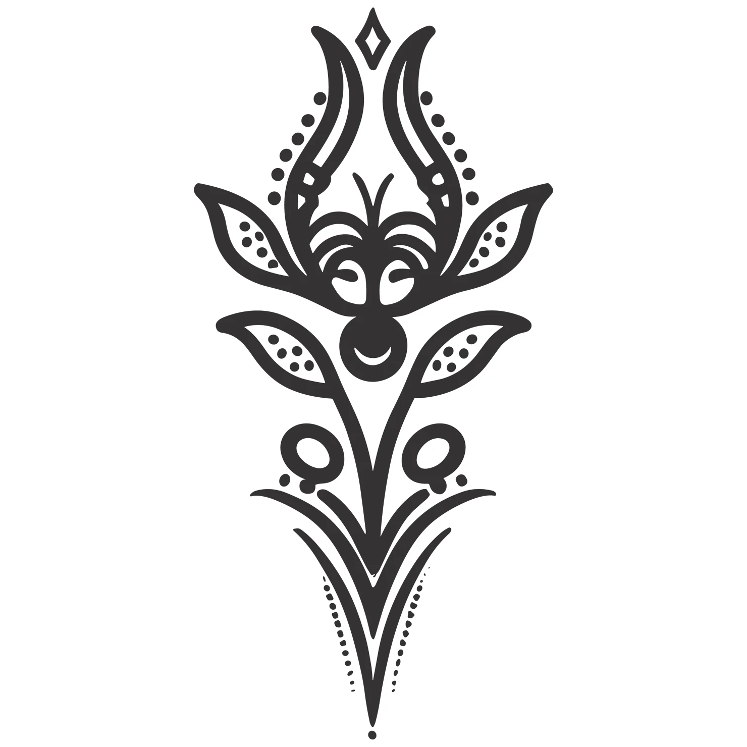Tattoo customizable icon set design #36029