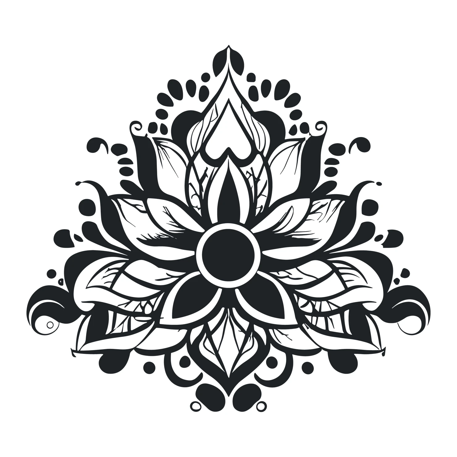Tattoo customizable icon set design #36064