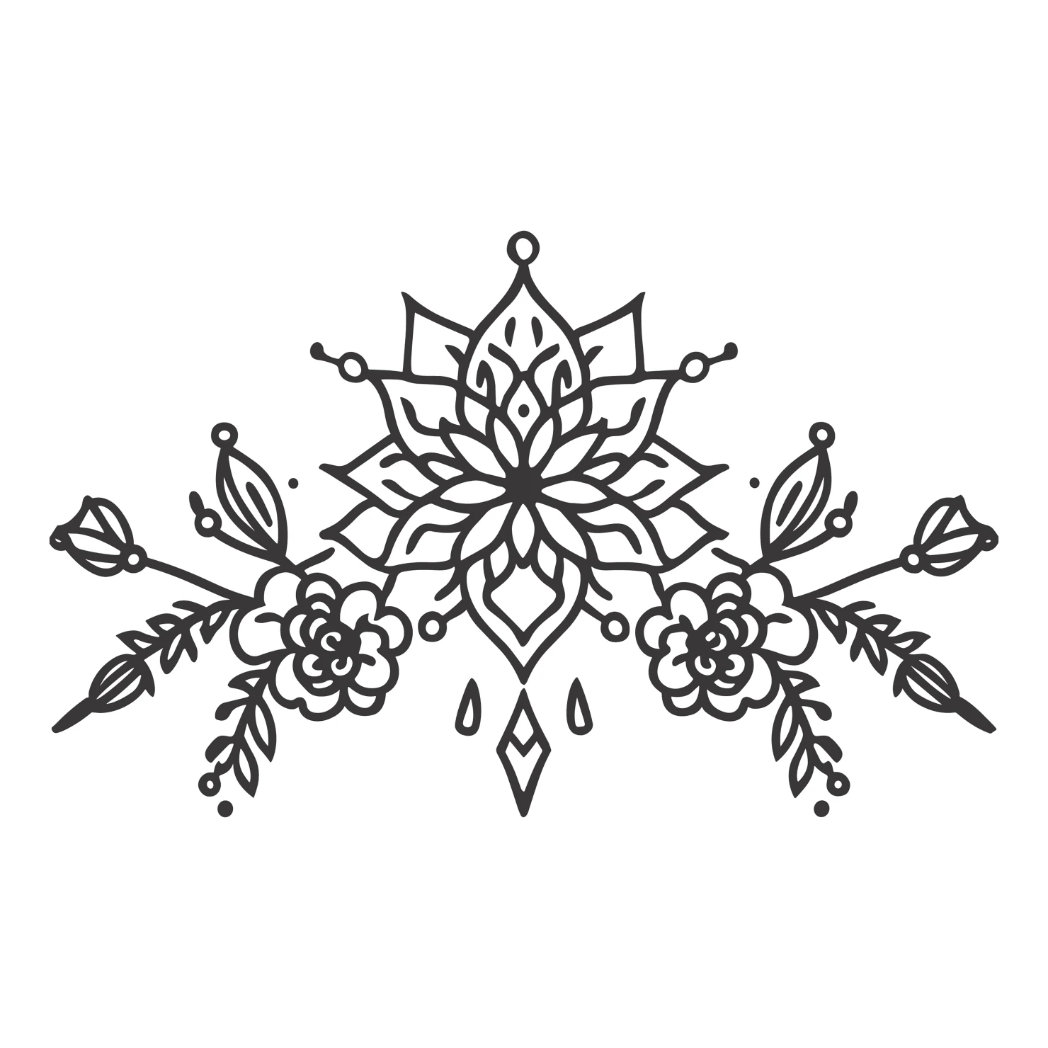 Tattoo customizable icon set design #36078