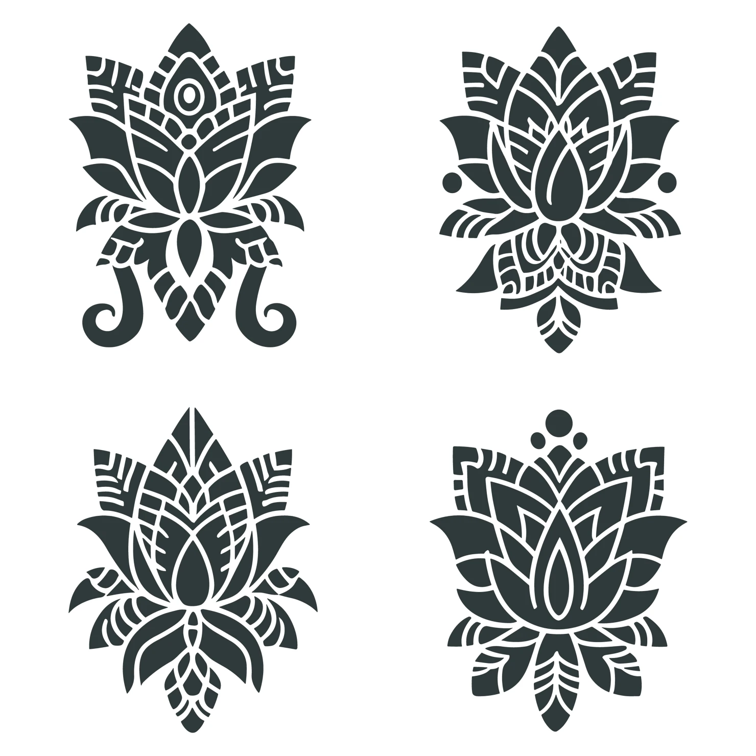 Tattoo customizable icon set design #36087