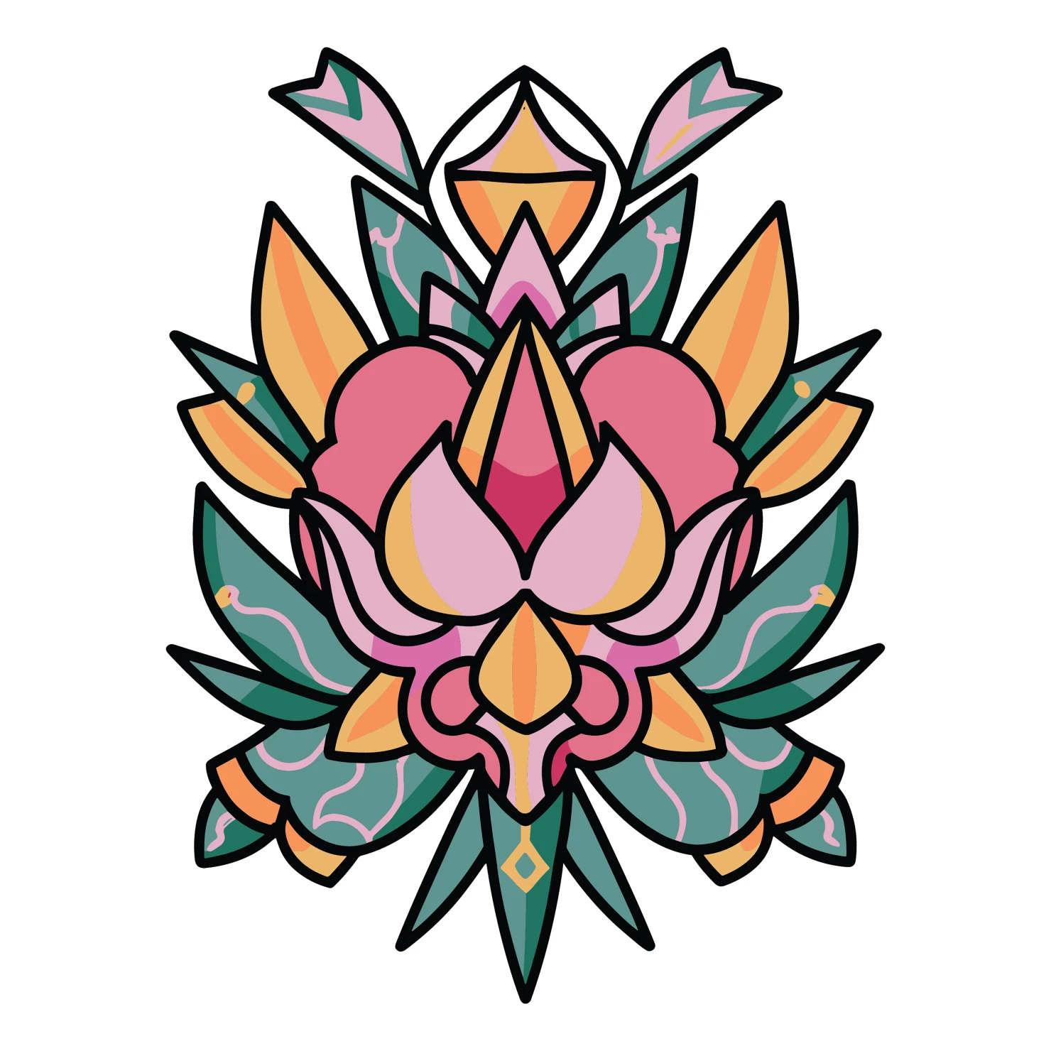 Tattoo customizable icon set design #36095