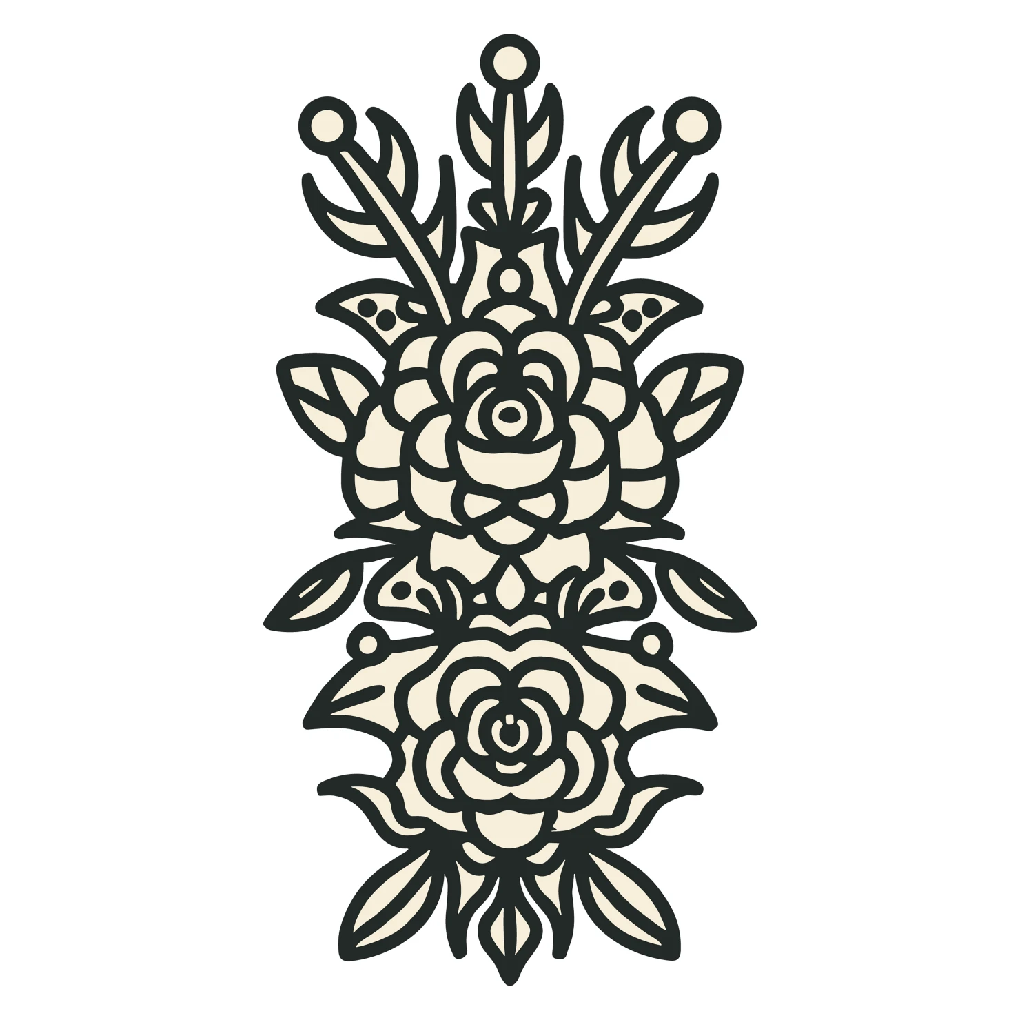 Tattoo customizable icon set design #36107