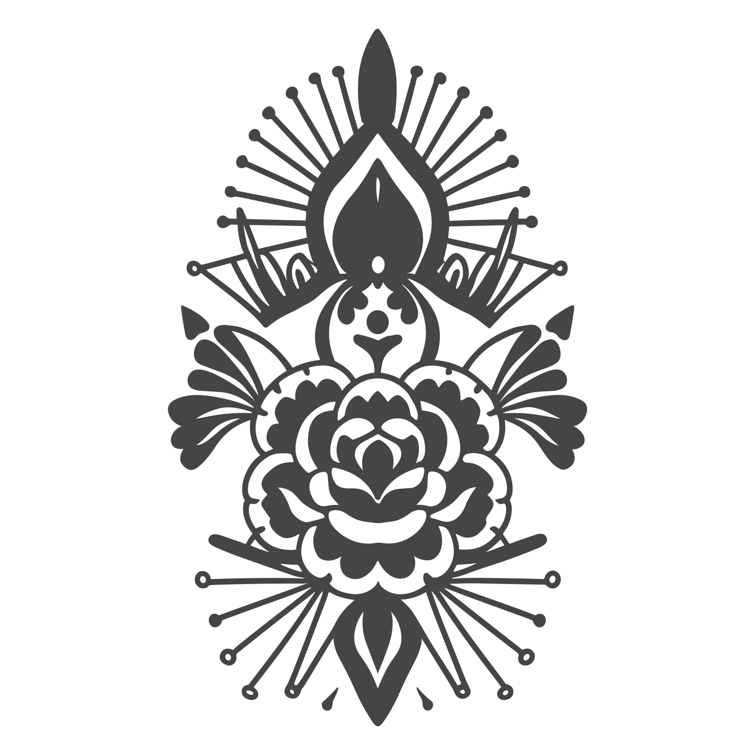 Tattoo customizable icon set design #36108