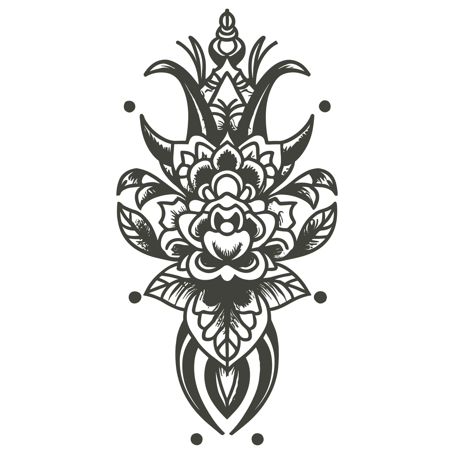 Tattoo customizable icon set design #36109