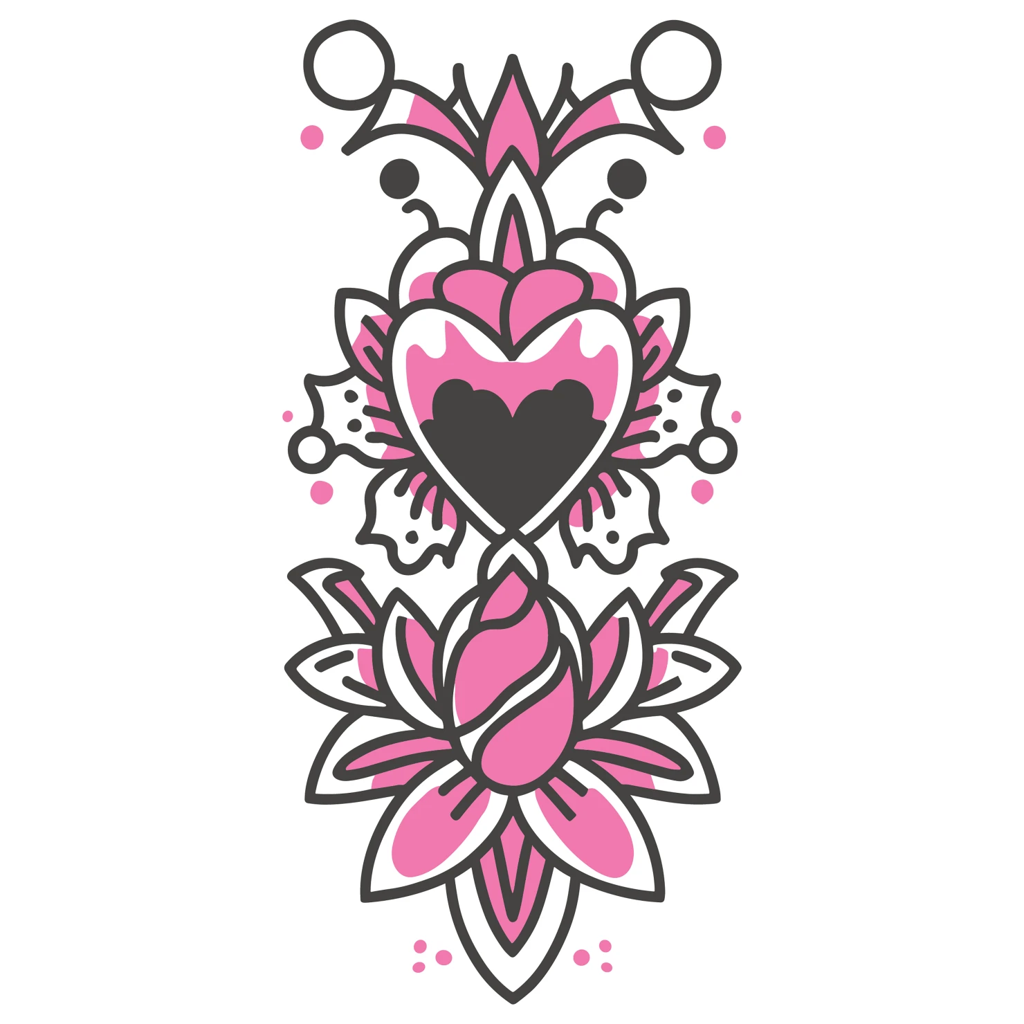 Tattoo customizable icon set design #36114