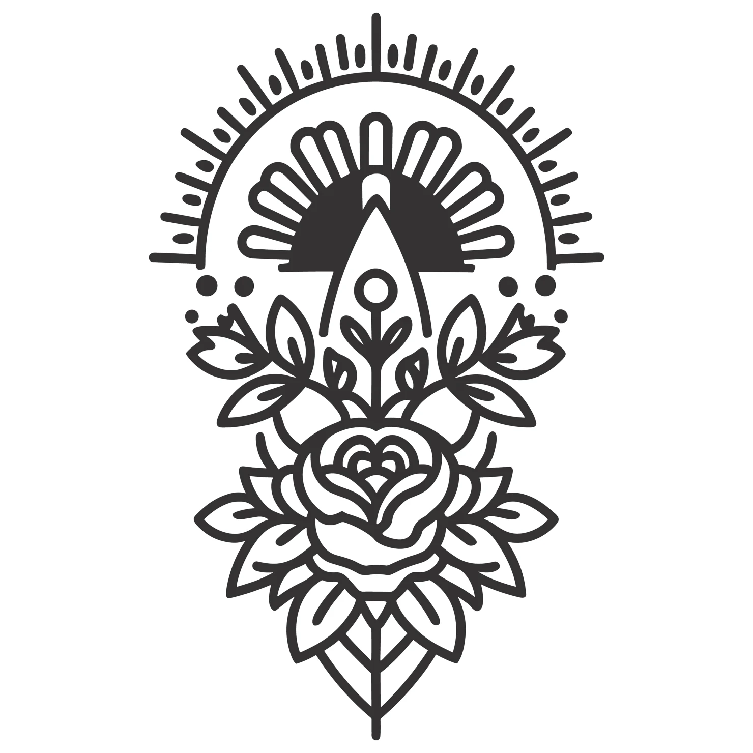 Tattoo customizable icon set design #36115