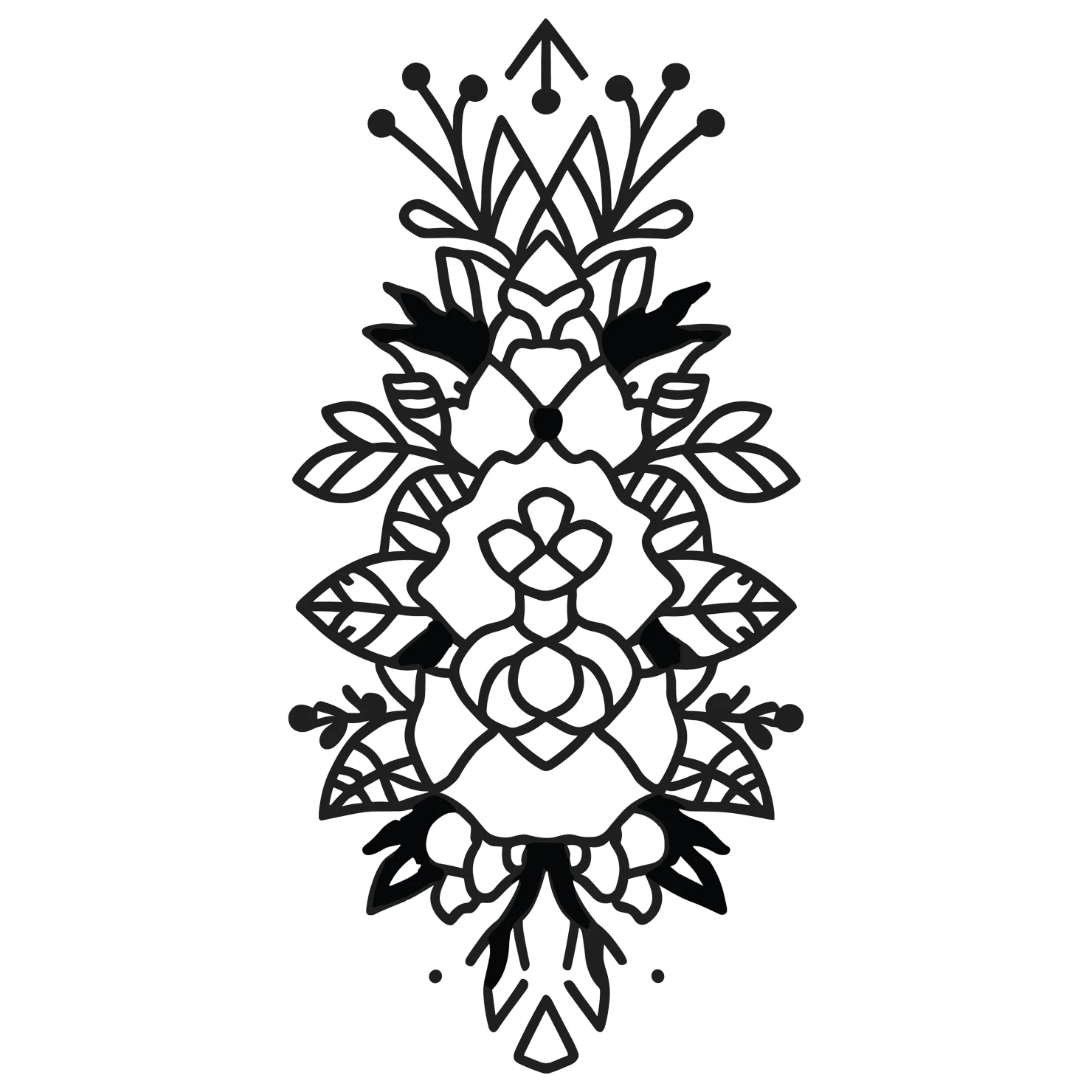 Tattoo customizable icon set design #36117