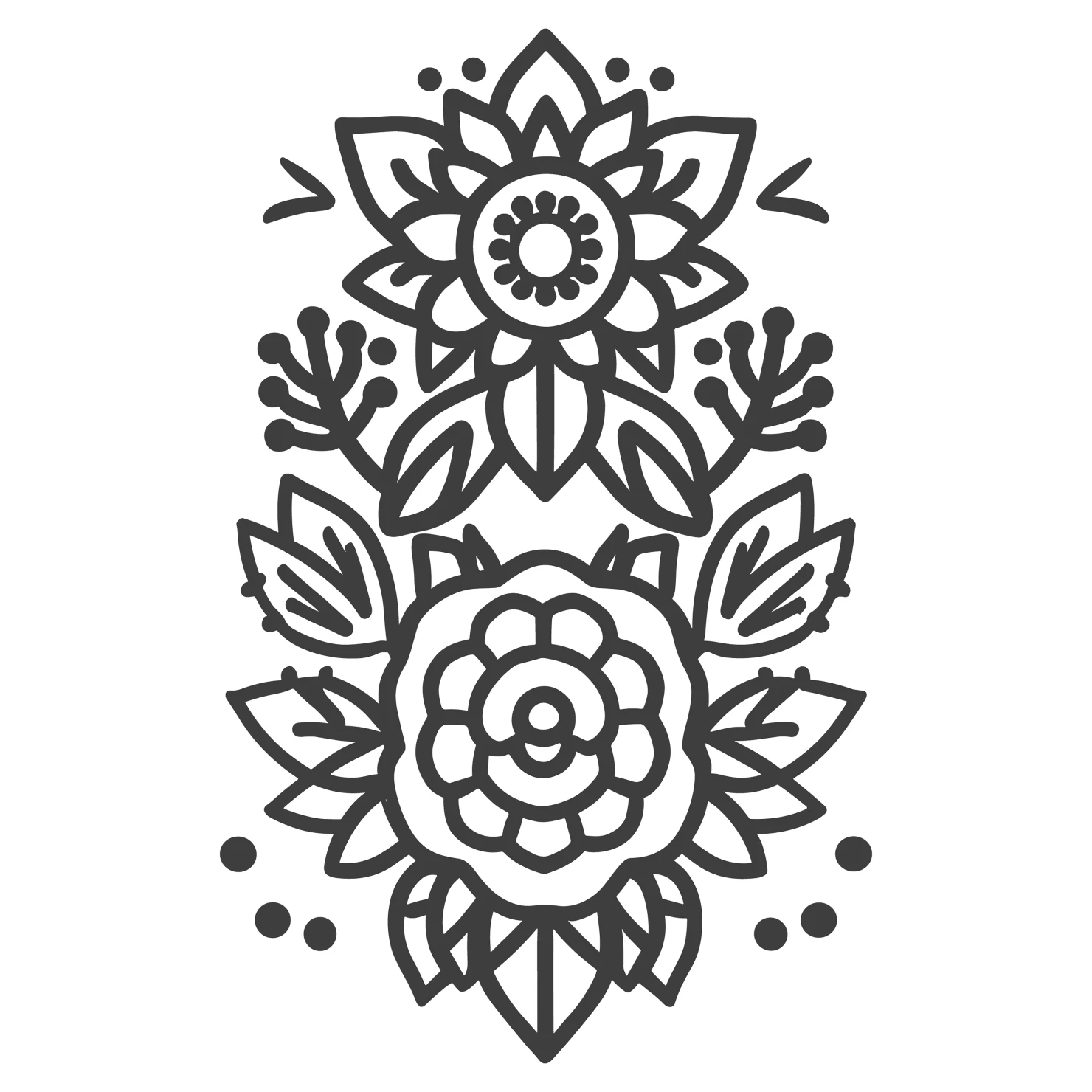 Tattoo customizable icon set design #36118