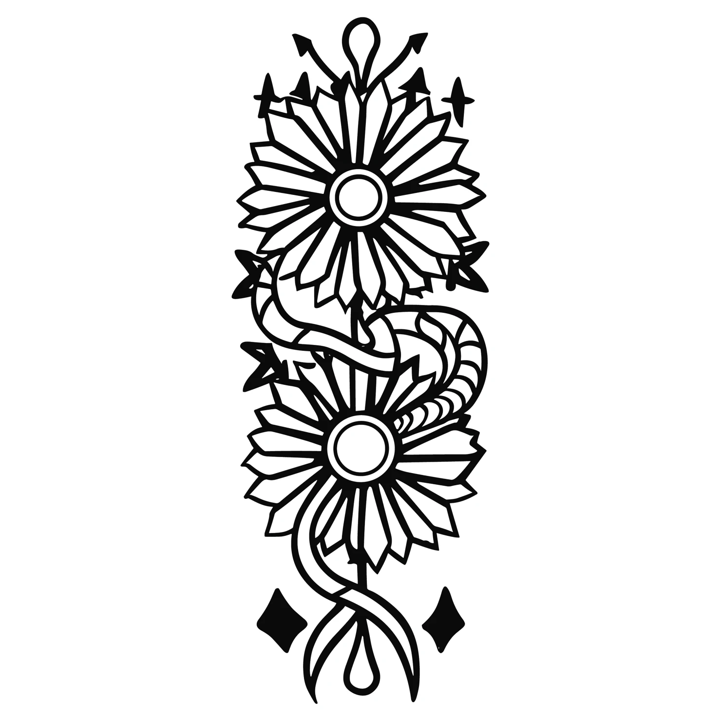 Tattoo customizable icon set design #36119